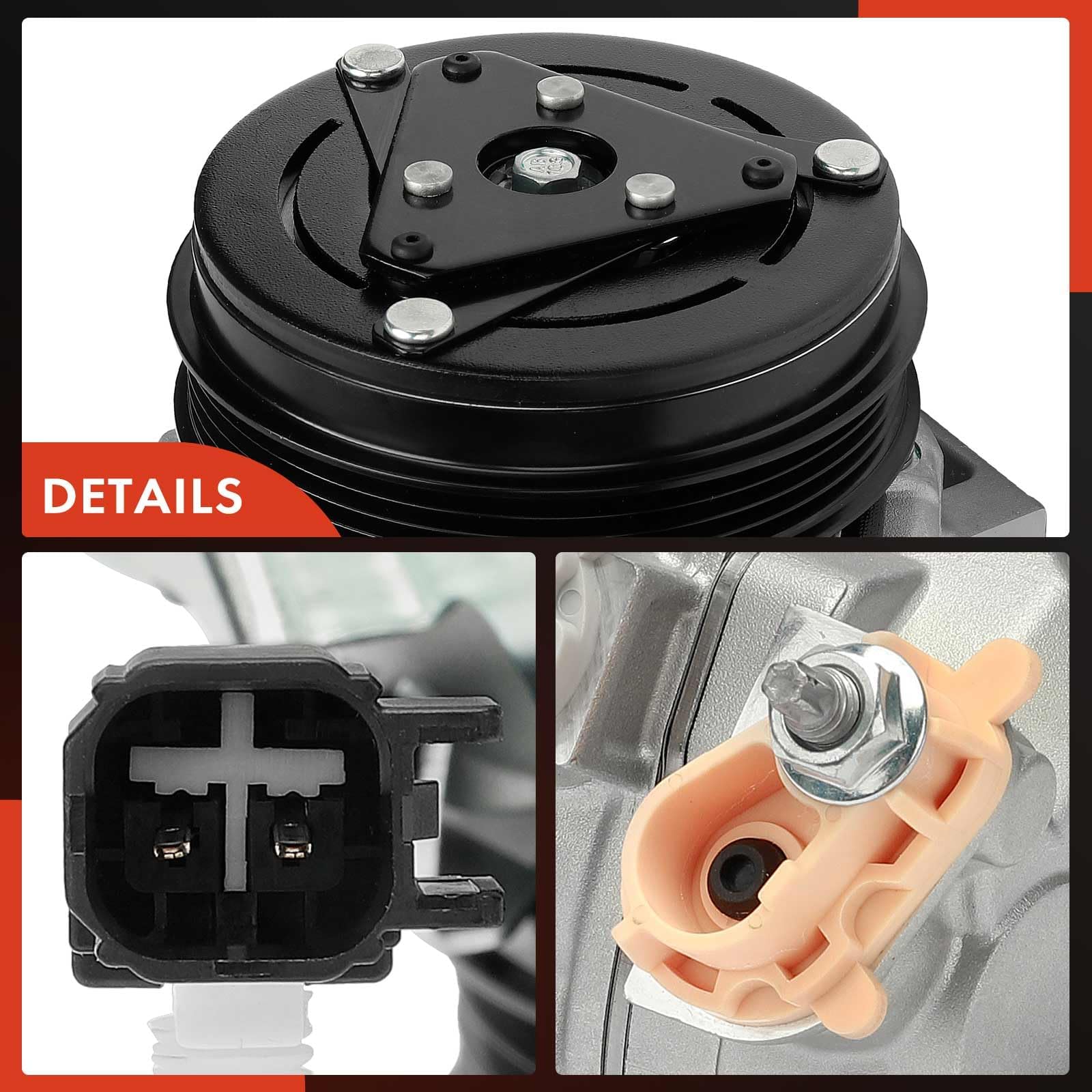 Premium AC Compressor with Clutch for Ford Explorer 2020-2022 & Bronco 2021-2022 | 2.3L Engine Replacement Part | Perfect for Summer Road Trips & Off-Road Adventures