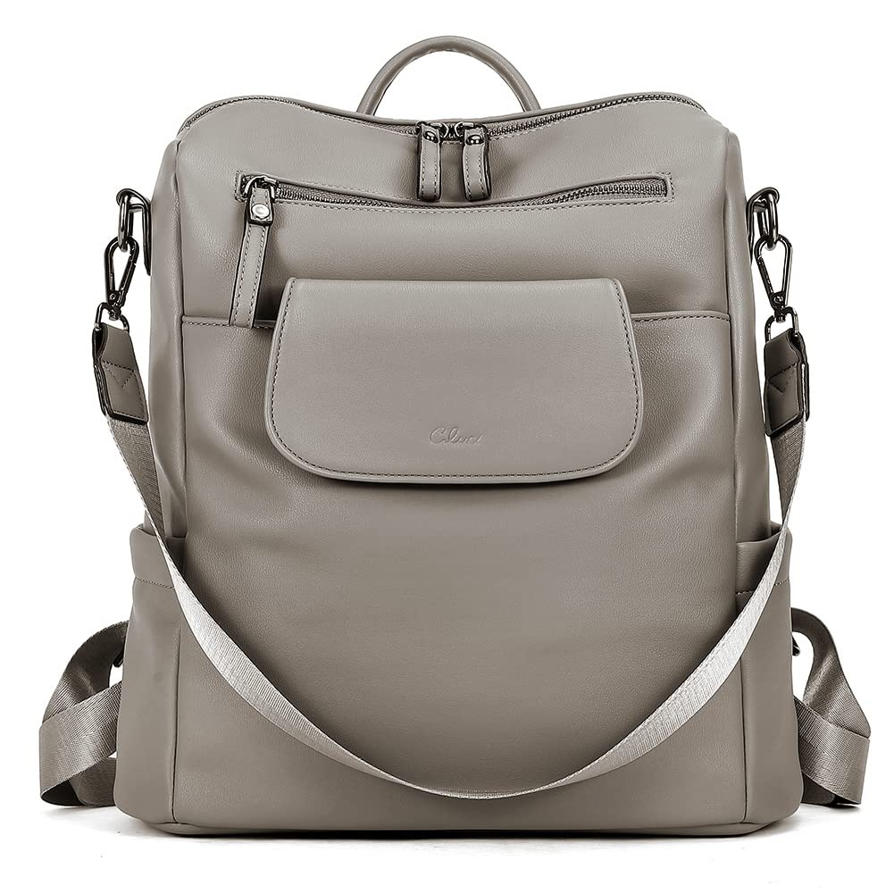 CLUCI Women's Leather Backpack Purse - Anti-Theft Travel Bag for Work & Outings