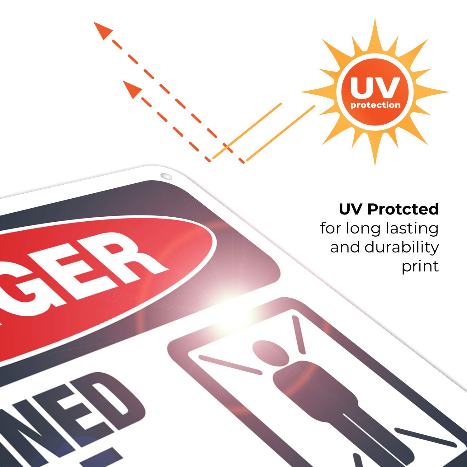 Danger Confined Space Sign - Enter Tank by Permit Only | OSHA Compliant 10x7 Inch Aluminum Safety Sign | Rust-Free .040 Aluminum, Fade Resistant for Indoor/Outdoor Use | Made in USA | Perfect for Construction Sites, Warehouses & Industrial Facilities