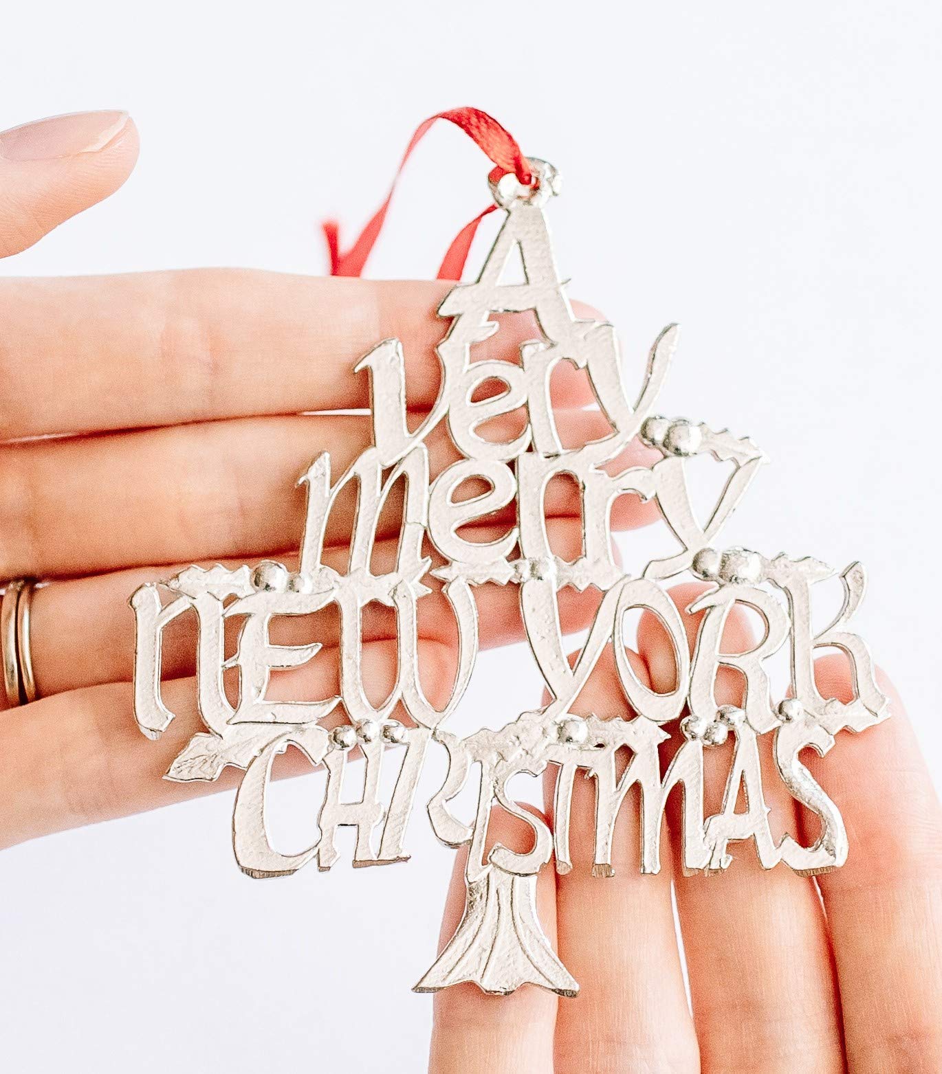 Handmade New York Christmas Ornaments - Unique Holiday Tree Decorations for Home, Office & Gifts | Perfect for Christmas Tree Decor, Holiday Parties & New York Souvenirs