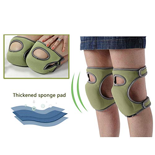 Gardening Knee Pads with Adjustable Straps - Soft Comfort Foam Protector for Gardening, Cleaning & Floor Scrubbing - Ideal for Home, Yard Work & DIY Projects