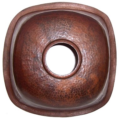 18-Inch Rounded Copper Bar & Prep Sink - Farmhouse Kitchen & Bathroom Utility Sink with Rustic Vintage Style for Modern Homes
