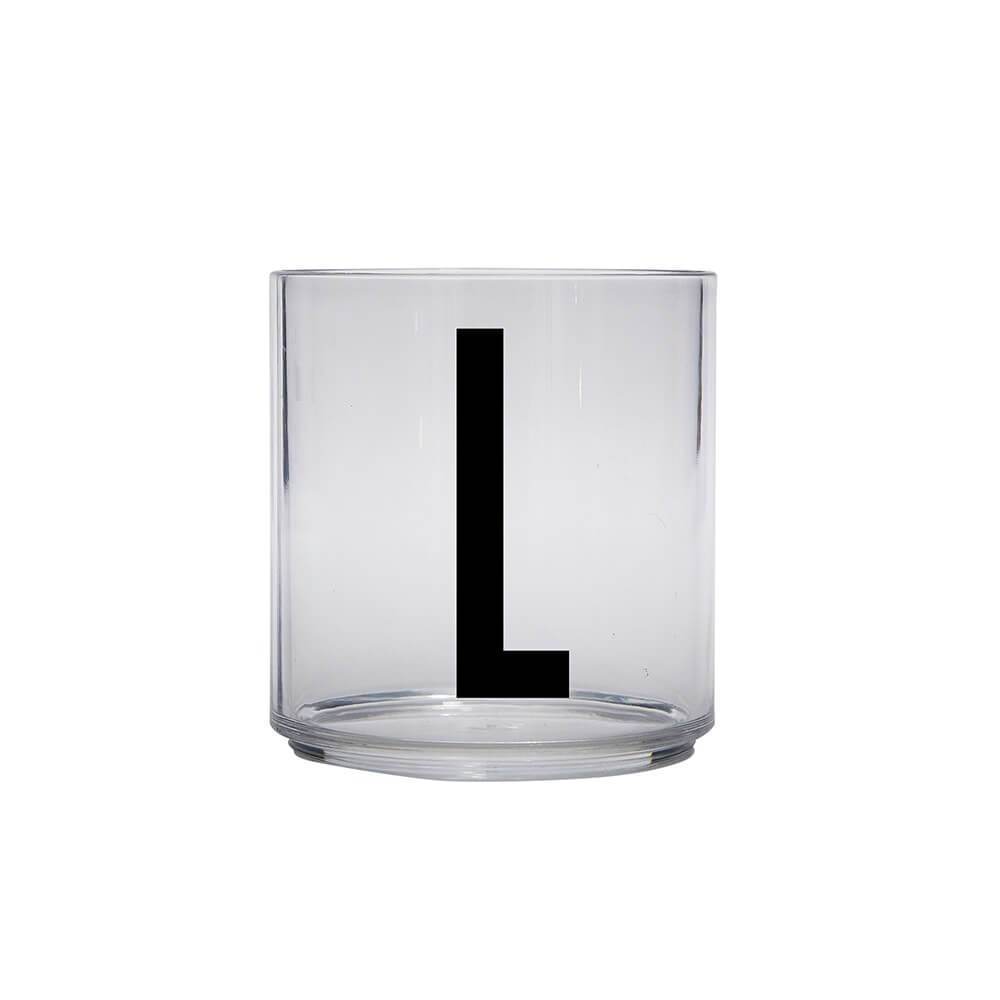 DESIGN LETTERS Kids Personal Drinking Glass - Drop Safe, BPA-Free, Letter Q - Perfect for School Lunch, Home, and Travel Use