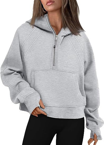 Women's Loose Fit Zip Up Hoodie with Pockets - Long Sleeve Pullover Sweatshirt for Fall & Winter | Casual Sportswear, Lounge Wear & Outdoor Activities