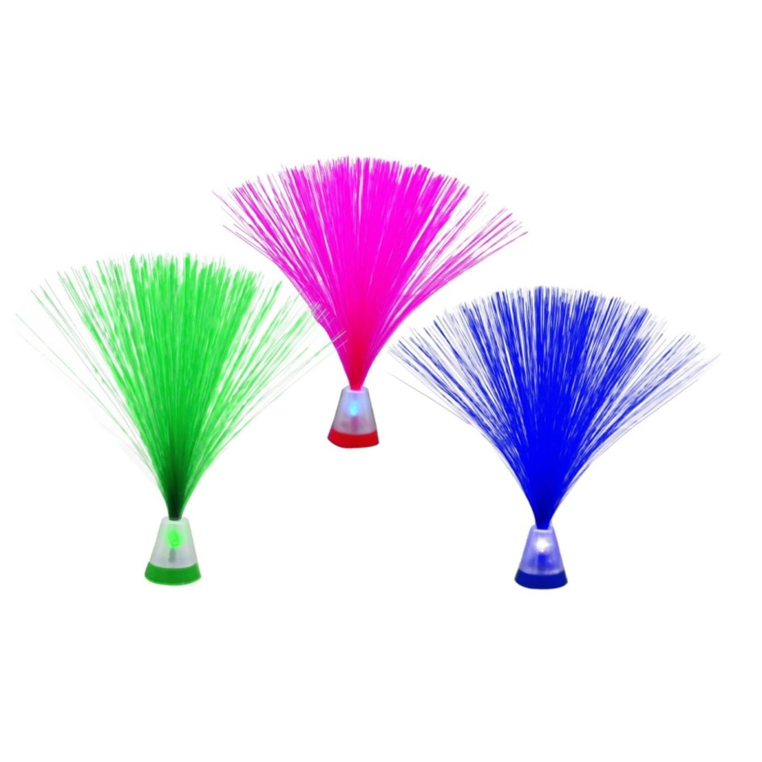 Playlearn 4-Pack Mini Fiber Optic Lamps - Battery Operated Mood Night Lights for Kids, Sensory Toys & Room Decor - Multicolor 9