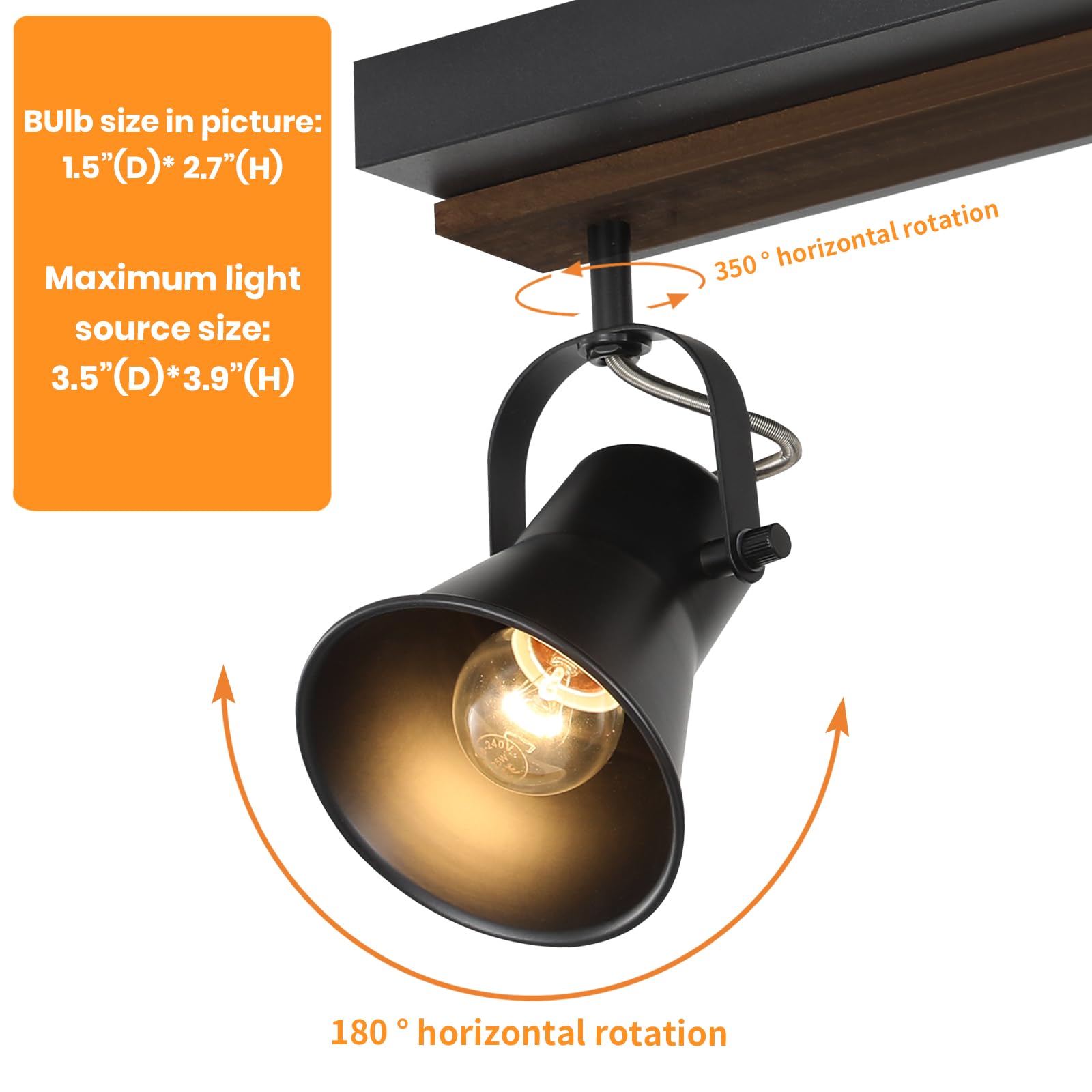KEESFU 4-Light Dimmable Track Lighting Kit with Remote Control - Adjustable Black Ceiling Lights for Kitchen, Dining Room, Hallway & Bathroom - Modern Farmhouse Style Rotatable Fixtures (Bulbs Included) - Perfect for Ambient Lighting and Task Illumination