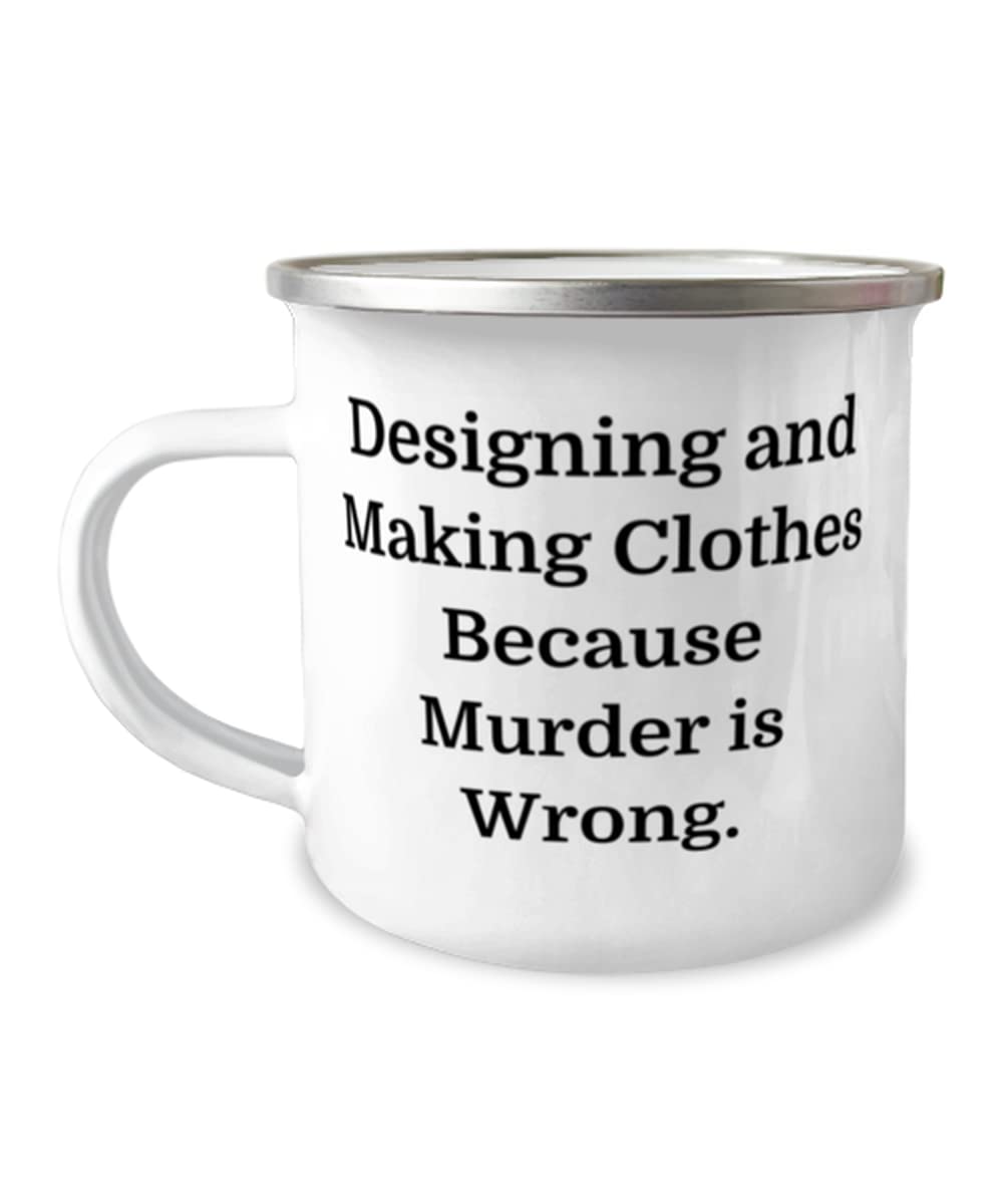 Custom Personalized Friendship Clothing Design Mug - 12oz Reusable Camping Coffee Cup - Perfect for DIY Gifts, Camping Trips & Coffee Lovers