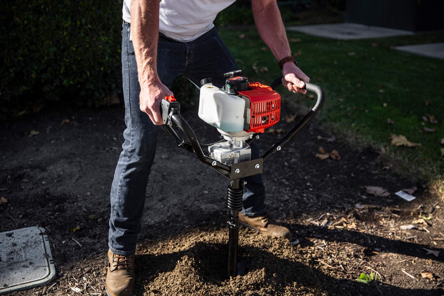 XtremepowerUS 43cc Gas-Powered Post Hole Digger with 8