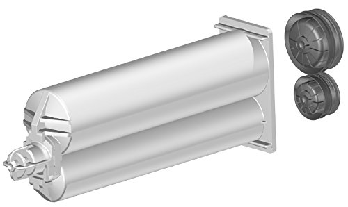Atlas Pro 50ml/1.7oz Empty 2:1 Ratio Dual-Barrel Cartridge & Dispenser Kit (10 Pack) - Perfect for Epoxy Resin, Adhesives and DIY Craft Projects
