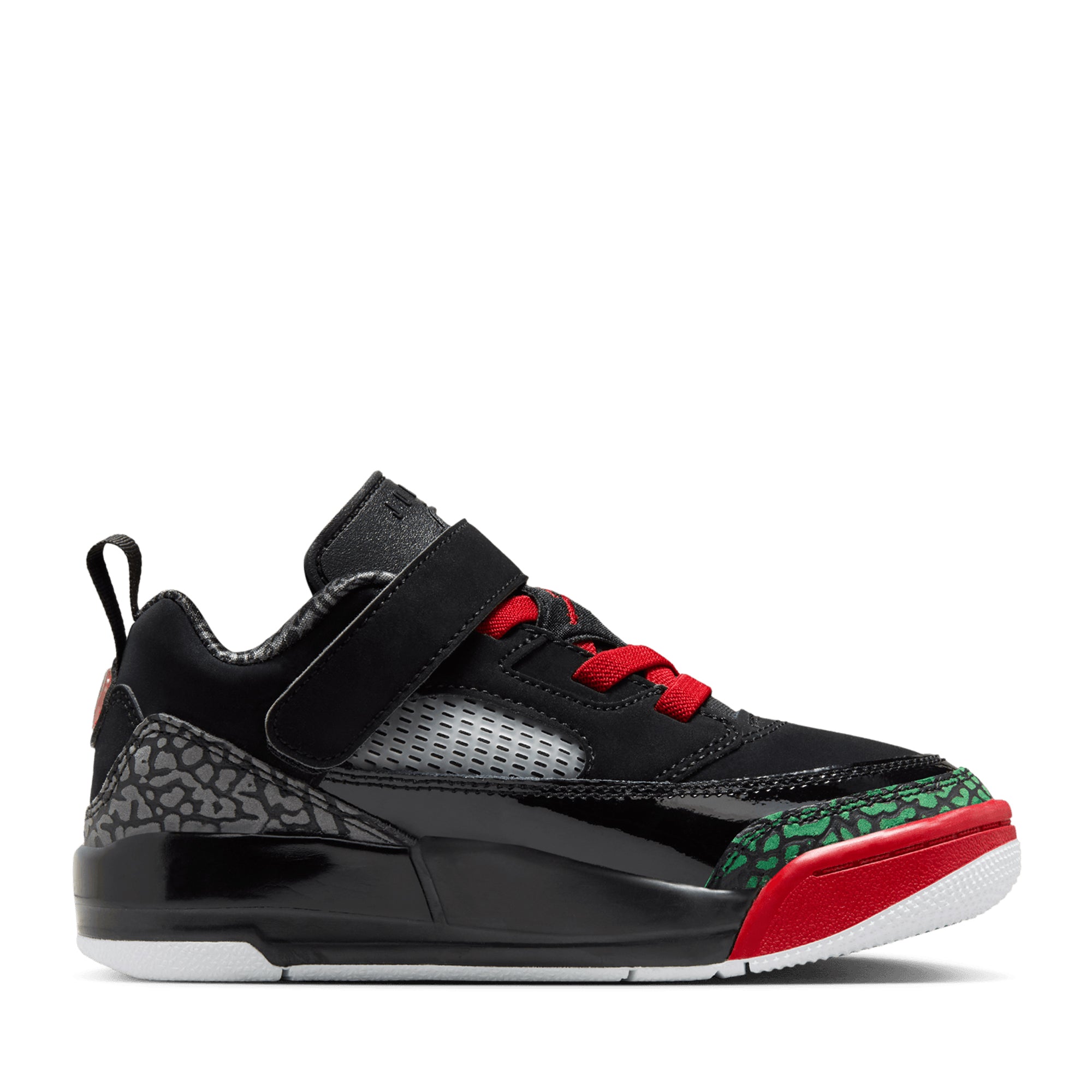 Jordan Spizike Low (PS) Black/Varsity Red Sneakers - Stylish Basketball Shoes for Men & Women - Perfect for Casual Wear, Sports & Street Fashion