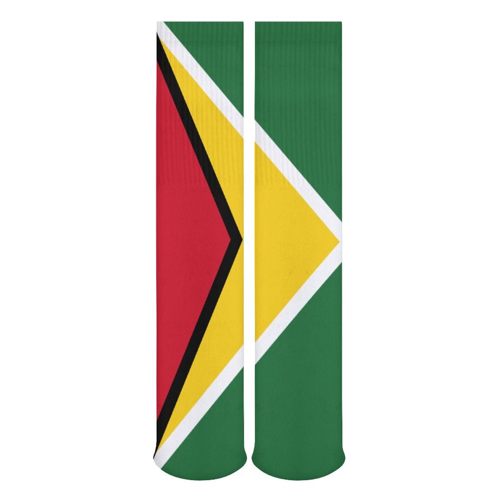 Guyana Flag Casual Socks - Moisture Wicking & Breathable Athletic Socks for Men & Women (5 Pairs) - Perfect for Sports, Gym, Running & Everyday Wear