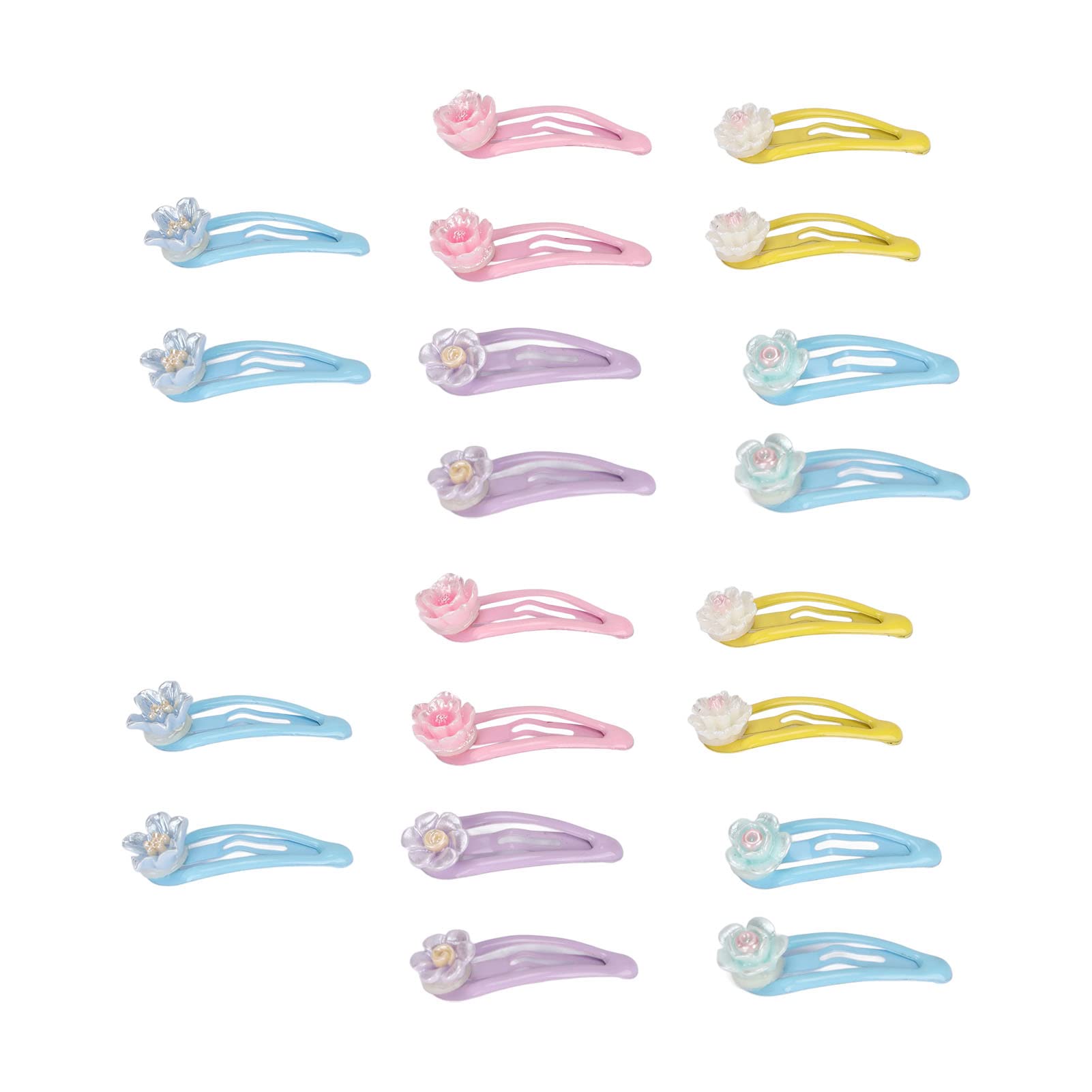 20pcs Dog Hair Bows with Clips - Colorful Pet Grooming Barrettes for Puppies & Cats - Flower Hair Accessories for Daily Wear & Party Occasions - Perfect for Pet Costumes, Photo Shoots & Special Events