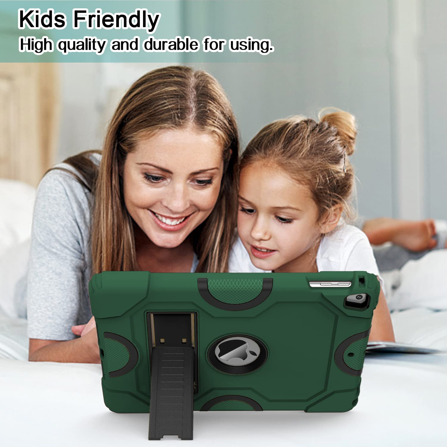 Shockproof Rugged Protective Case for iPad 9.7 Inch - Compatible with iPad 6th/5th Gen (2018/2017), iPad Air 2/1st Gen, iPad Pro 9.7 (2016) | Heavy Duty Cover in Alpine Green | Perfect for Outdoor Adventures, Travel & Daily Protection