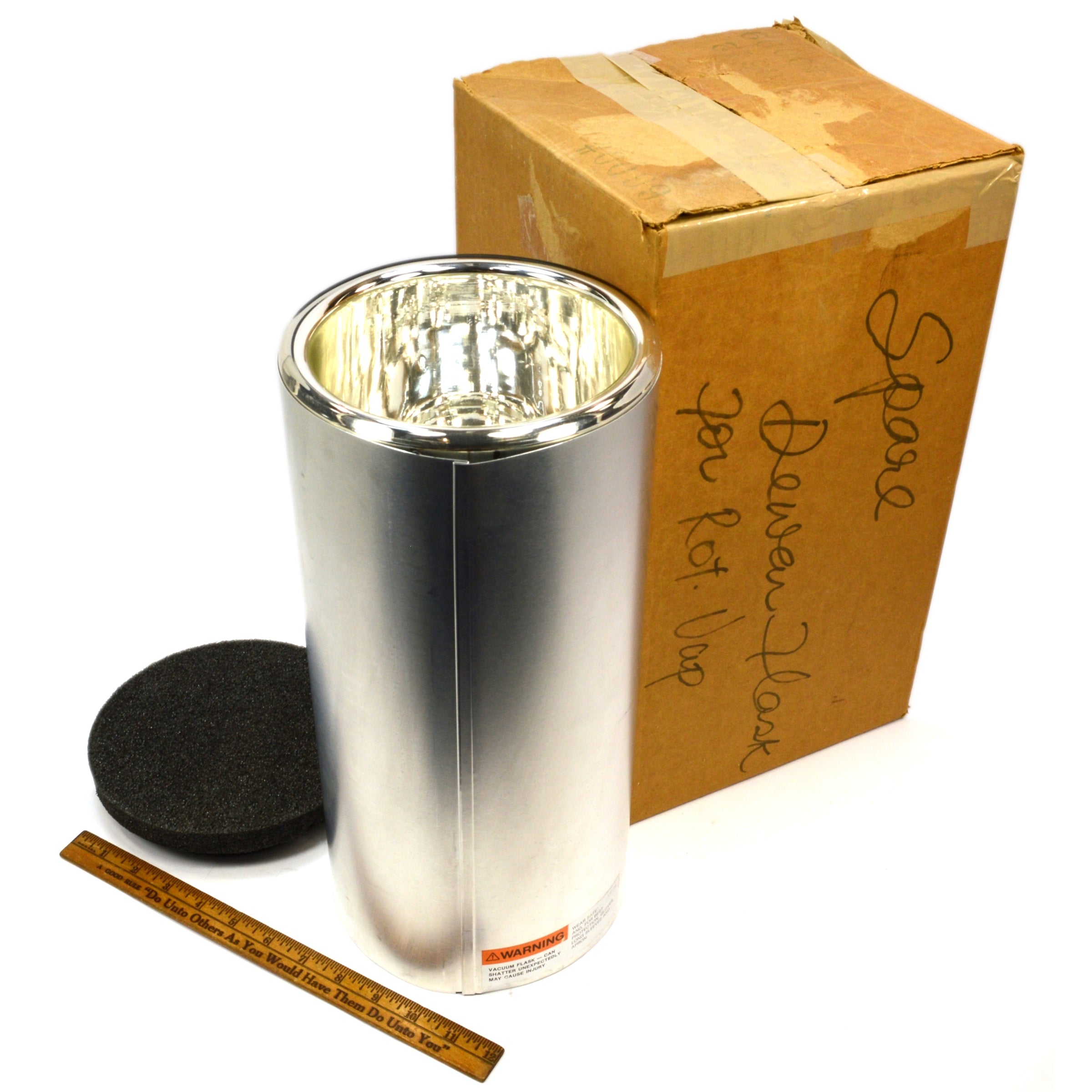 POPE SCIENTIFIC 4300ml Dewar Flask No. 8642/0099 - Aluminum Vacuum Insulated Container with Storage Box | Laboratory Equipment for Liquid Nitrogen Storage & Scientific Experiments