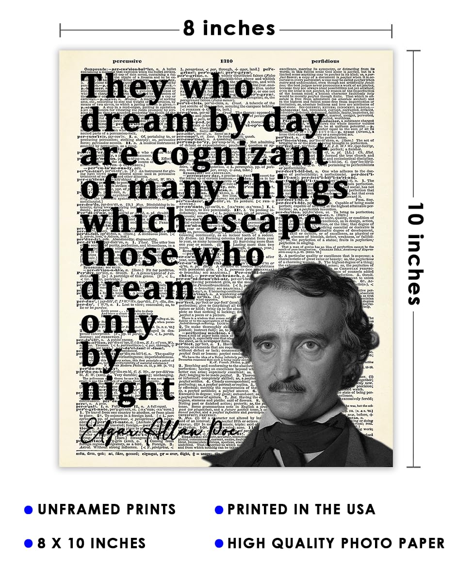Edgar Allan Poe Motivational Wall Art 