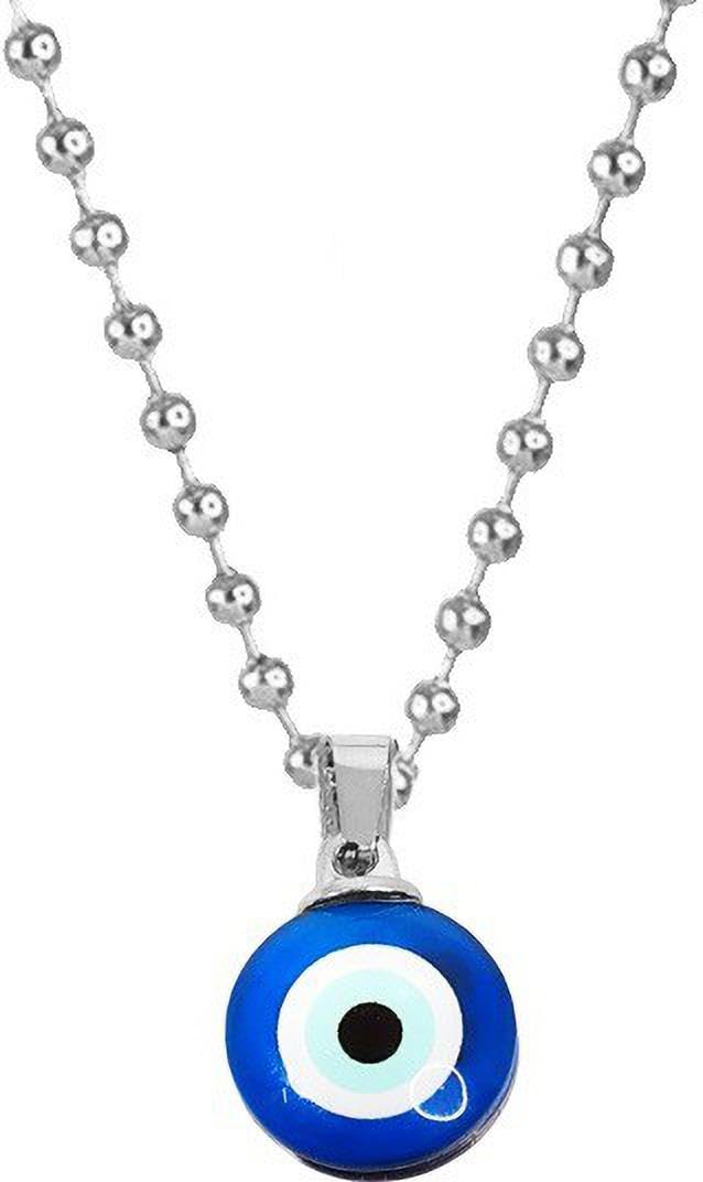 Natural Blue Evil Eye Protection Amulet - Ward Off Negative Energy & Bad Luck - Perfect for Home, Office, and Travel