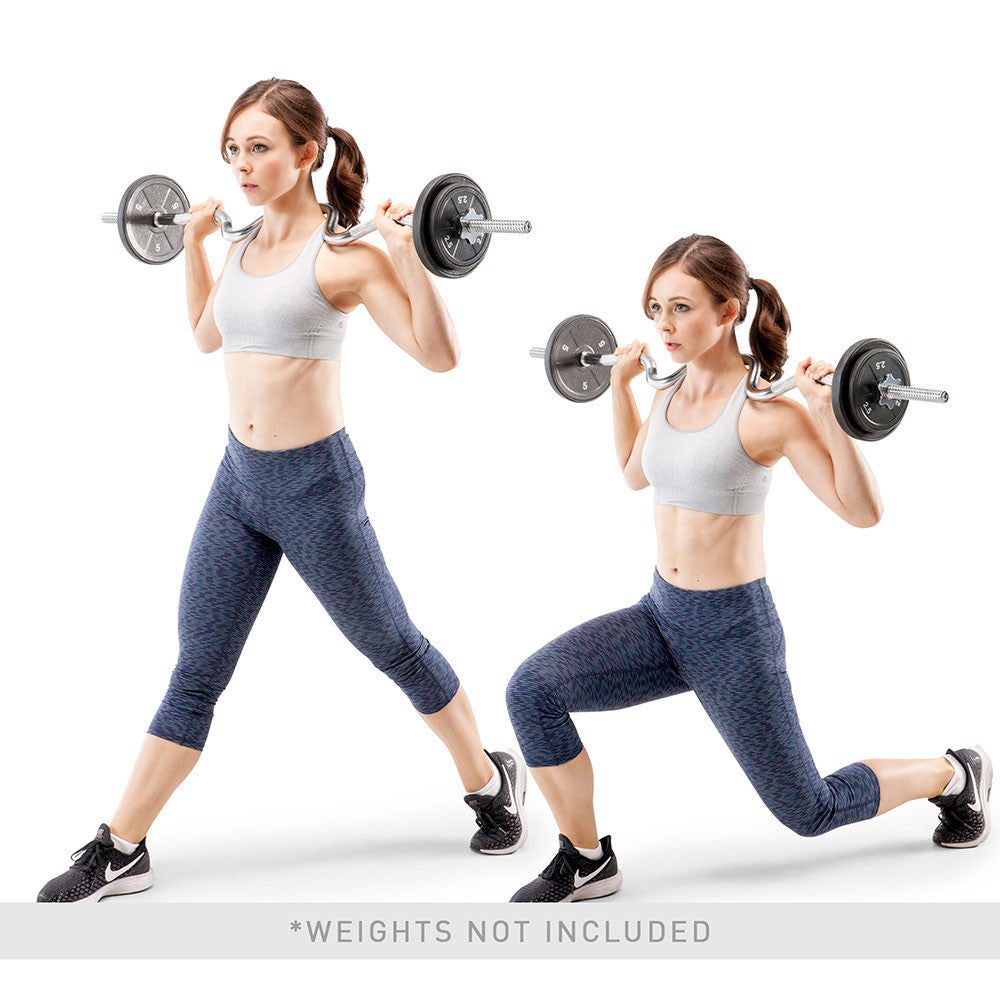 TBC 51 Tricep Bicep Solid Combo Bar - Heavy Duty Strength Training Equipment for Home & Gym Workouts | Perfect for Arm Muscle Building & Weightlifting Exercises