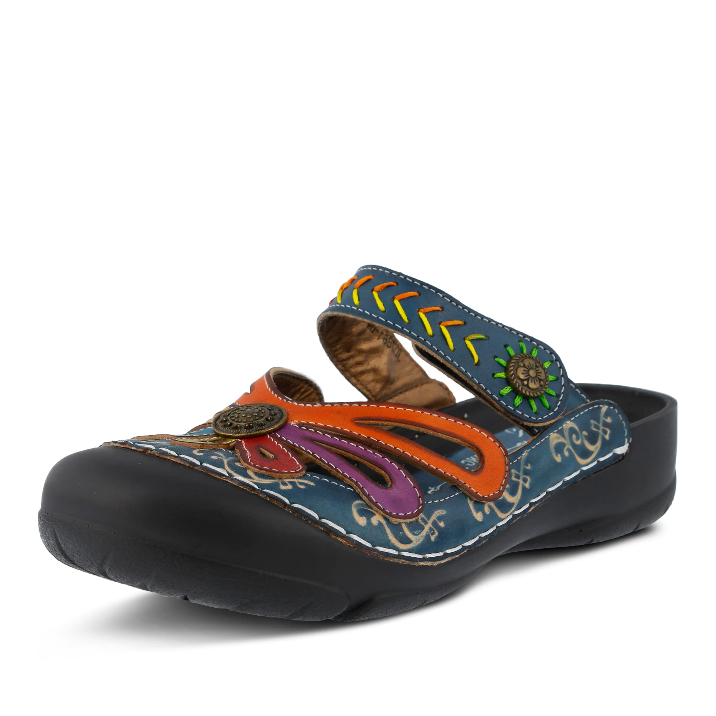 L'Artiste by Spring Step Women's Copa Flat Sandal - Comfortable Leather Flip Flops for Women, Casual Summer Beach Shoes with Arch Support | Perfect for Vacation, Poolside, and Everyday Wear