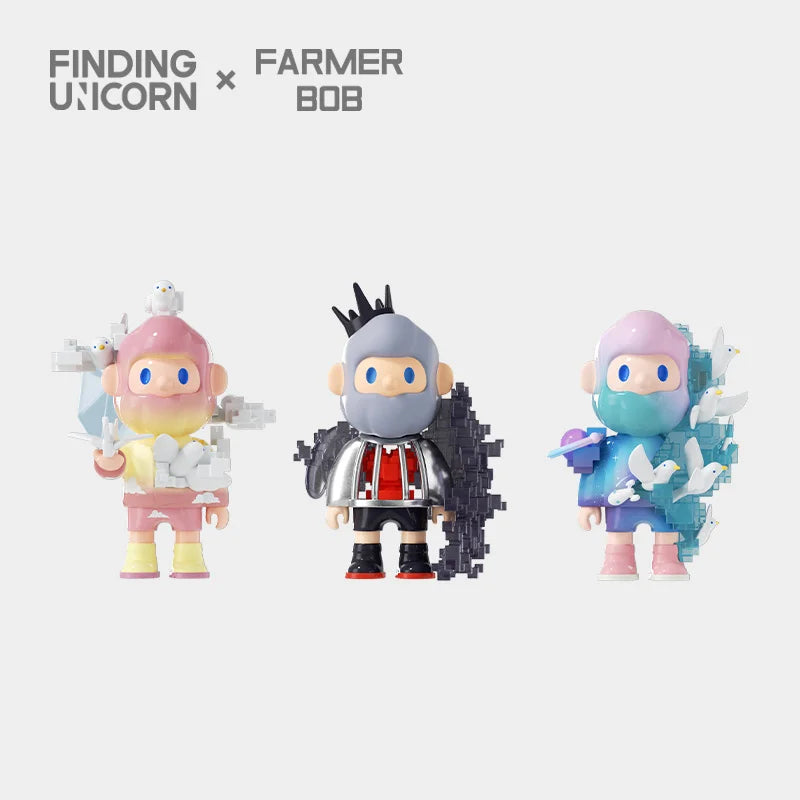 FARMER BOB Next Generation Pixel Universe Series Blind Box Collectible Toy Figures - Perfect for Anime Fans, Gift Giving & Home Decoration