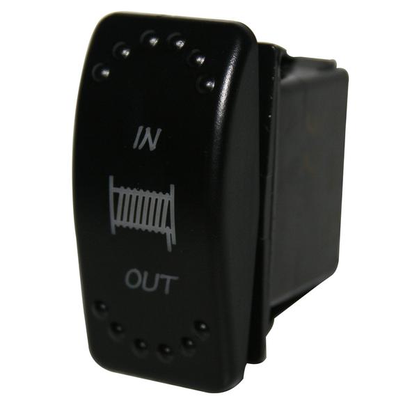 Bulldog Winch In Out Switch - Heavy Duty Rocker Toggle for Off-Road Vehicles & Trailers - Perfect for ATV, UTV, Jeep & Truck Winch Control - White