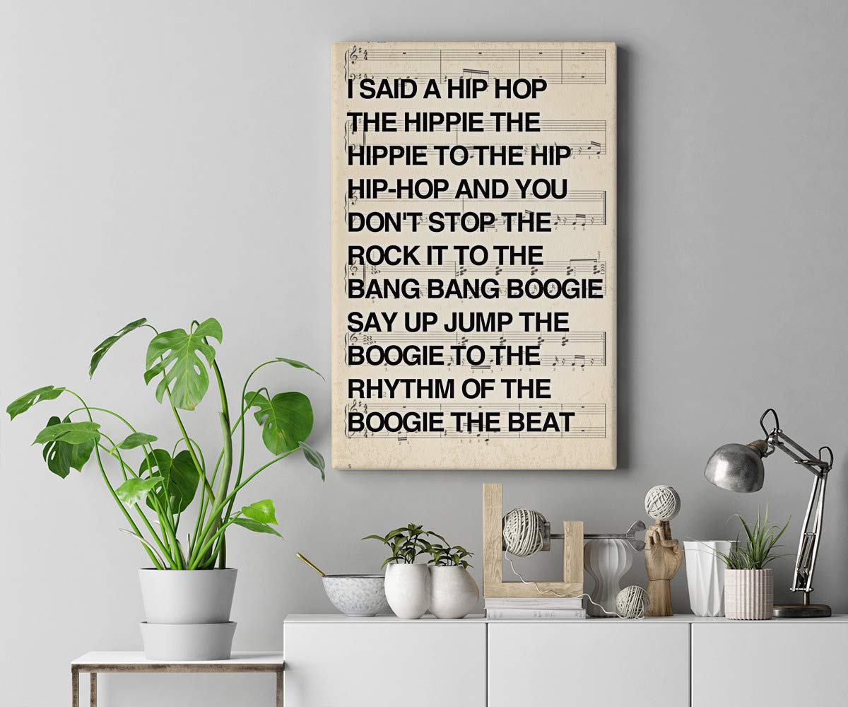 Rapper's Delight Framed Canvas Print - 16x24 Wall Art for Home & Office Decor
