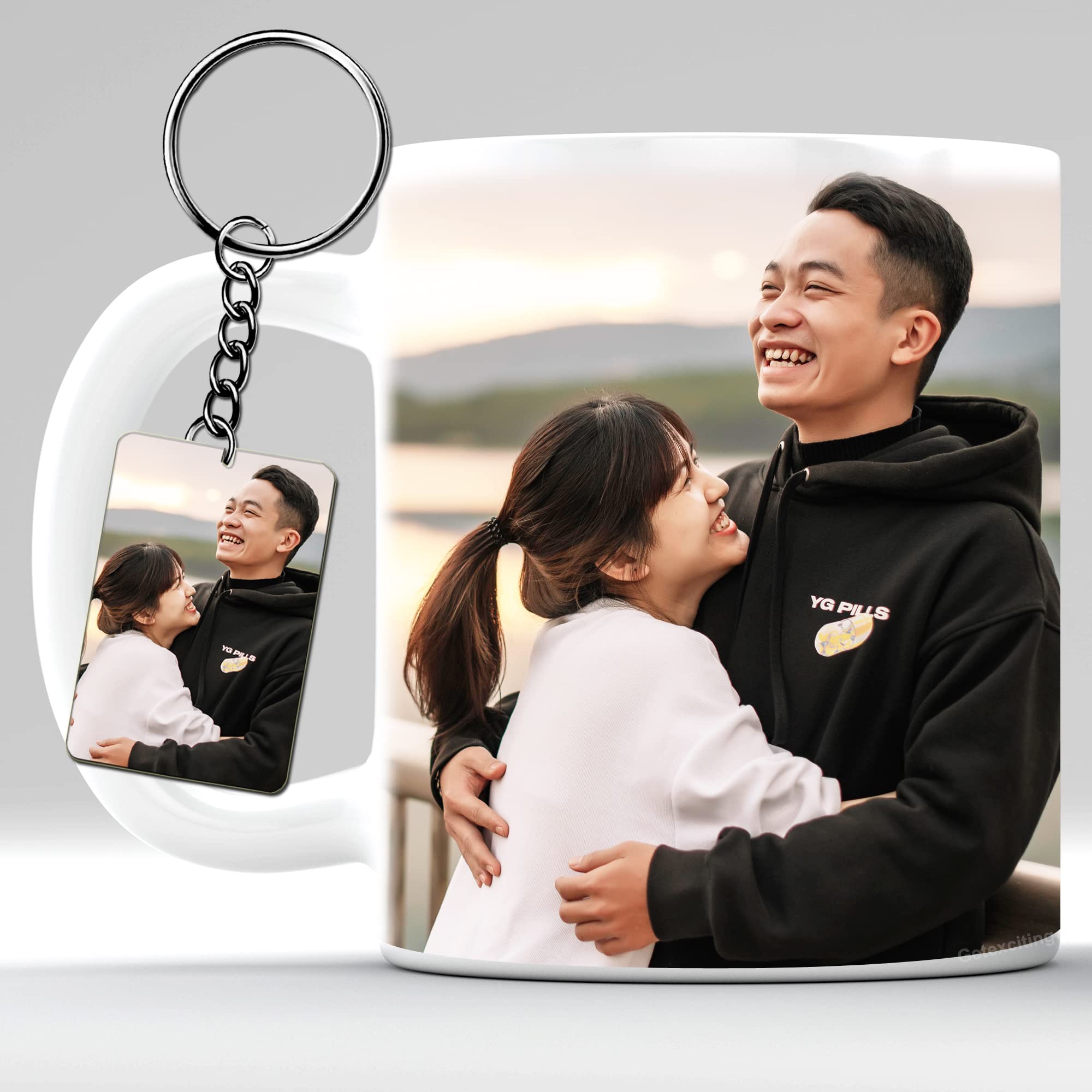 Personalized Photo Coffee Mug - Custom Printed with Image, Logo & Quotes - 11oz (325ml) - Perfect Gift for Birthday, Anniversary, Couples, Sisters & Brothers - Great for Home, Office & Special Occasions