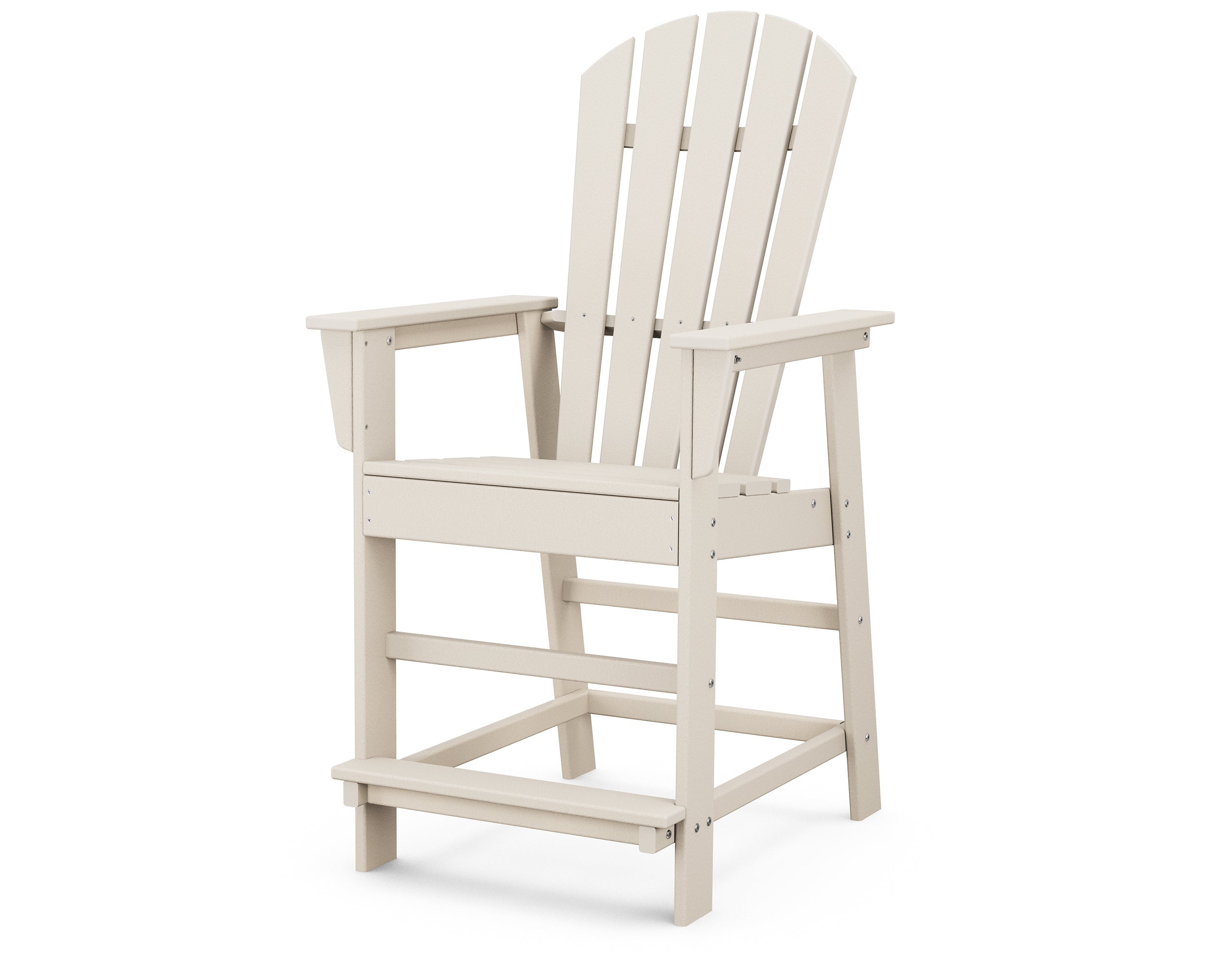 POLYWOOD South Beach Counter Height Chair - Durable Outdoor Bar Stool for Patio, Deck, or Kitchen - Weather-Resistant & Eco-Friendly Recycled Plastic - Perfect for Dining, Entertaining, or Relaxing