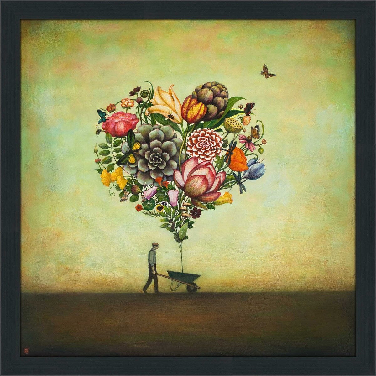 Big Heart Botany by Duy Huynh - Vibrant Floral Acrylic Wall Art Print - Perfect for Living Room, Bedroom & Office Decor