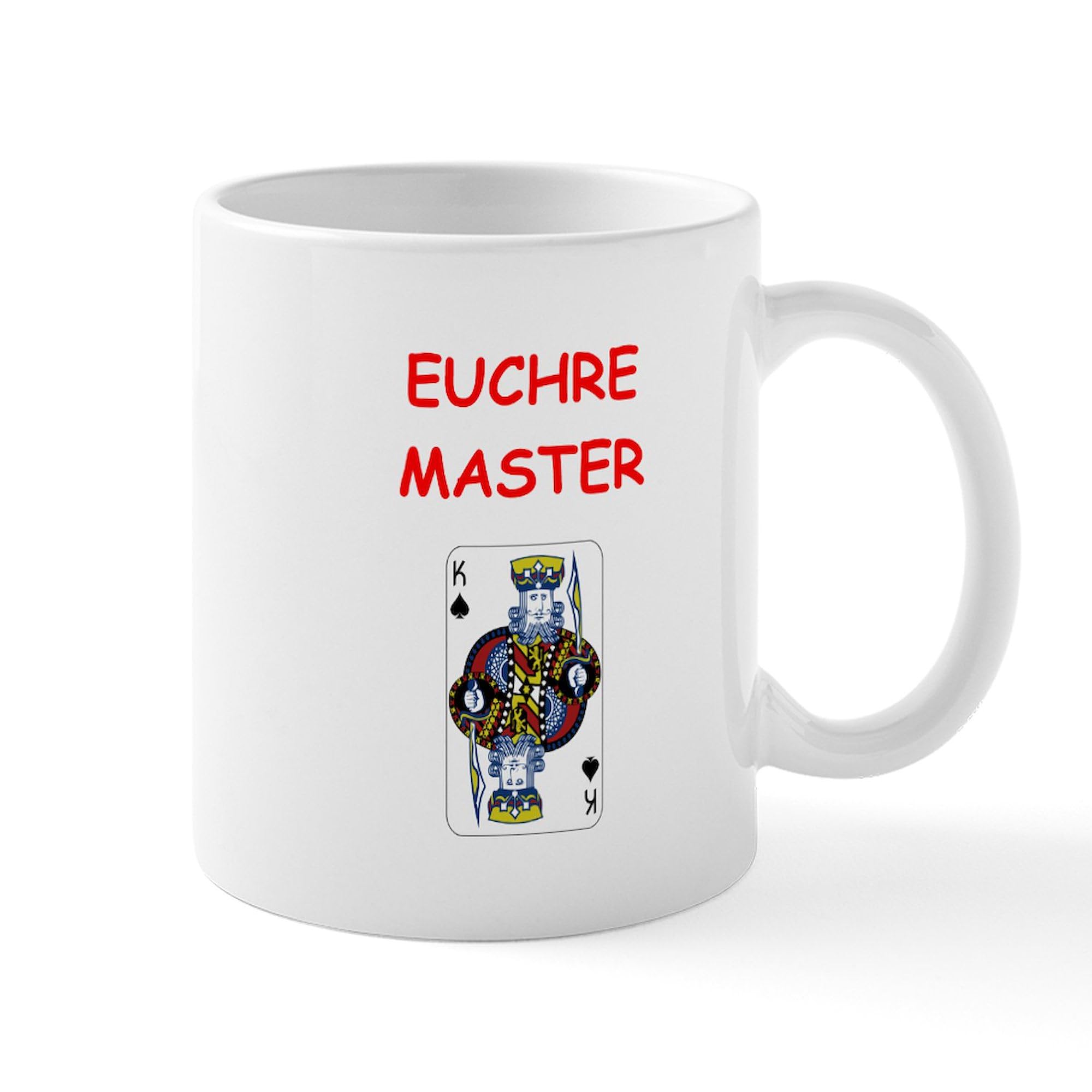 Euchre Themed 11 oz (325 ml) Ceramic Coffee Mug - Perfect for Game Nights, Gifts & Everyday Use | CafePress