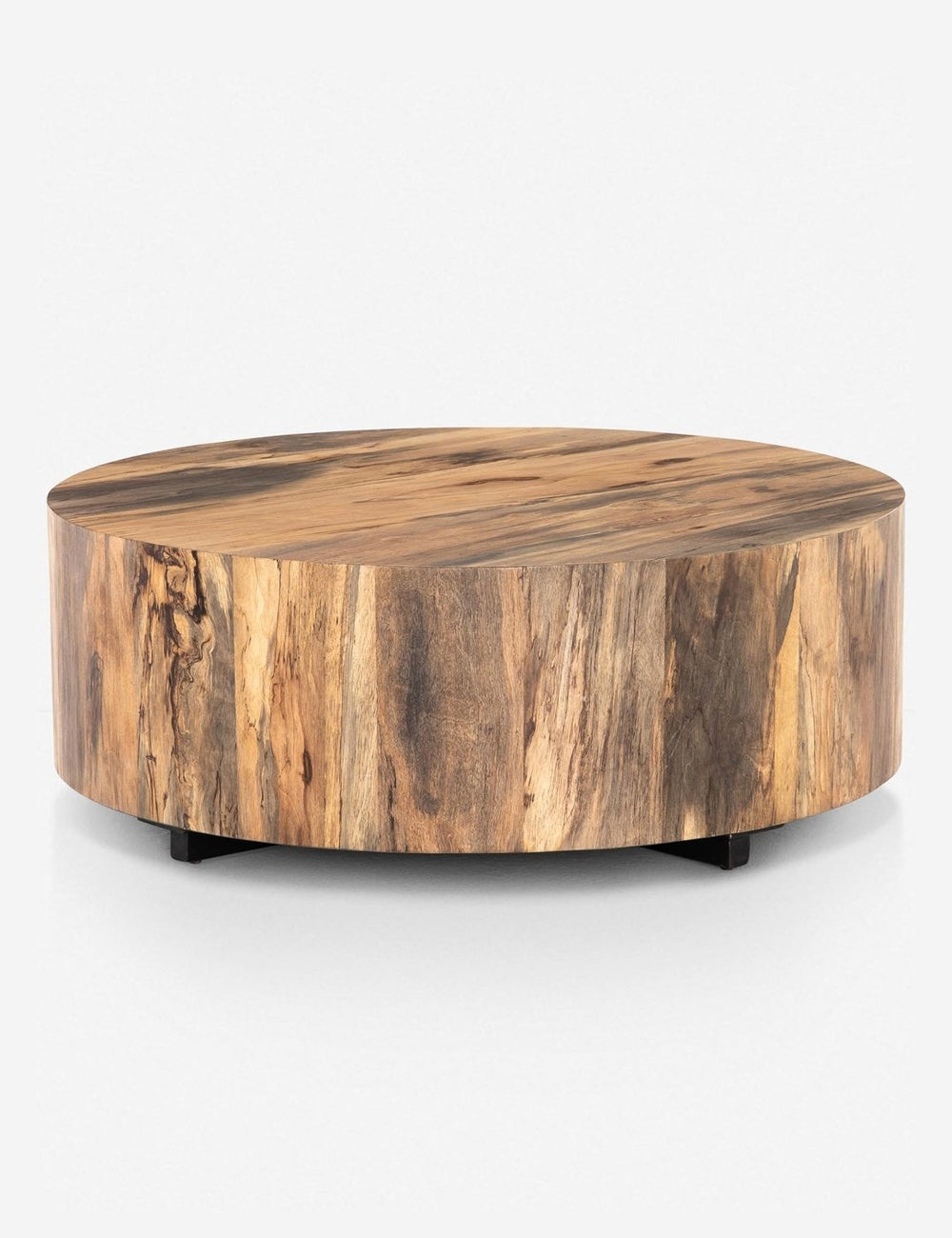Modern Round Coffee Table - Solid Wood Living Room Center Table for Home Decor, Perfect for Small Spaces & Cozy Gatherings