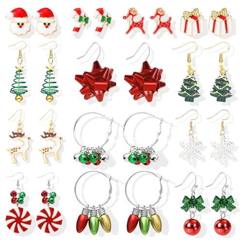 A1:13pairs christmas earrings