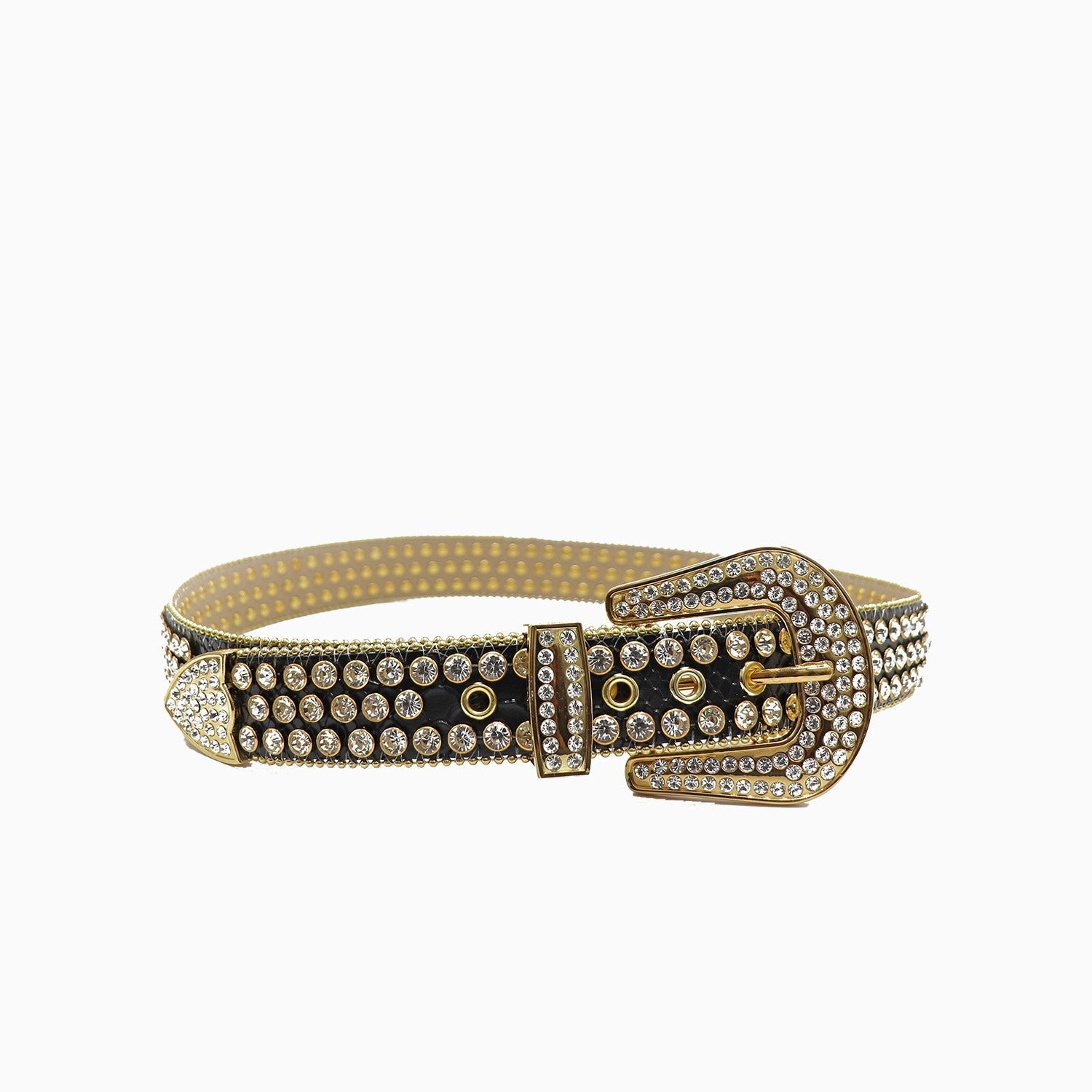 Luxury DNA Belt for Men - Genuine Black Alligator Skin with Silver Stones | Stylish Dress Belt for Formal Wear, Business Attire & Special Occasions