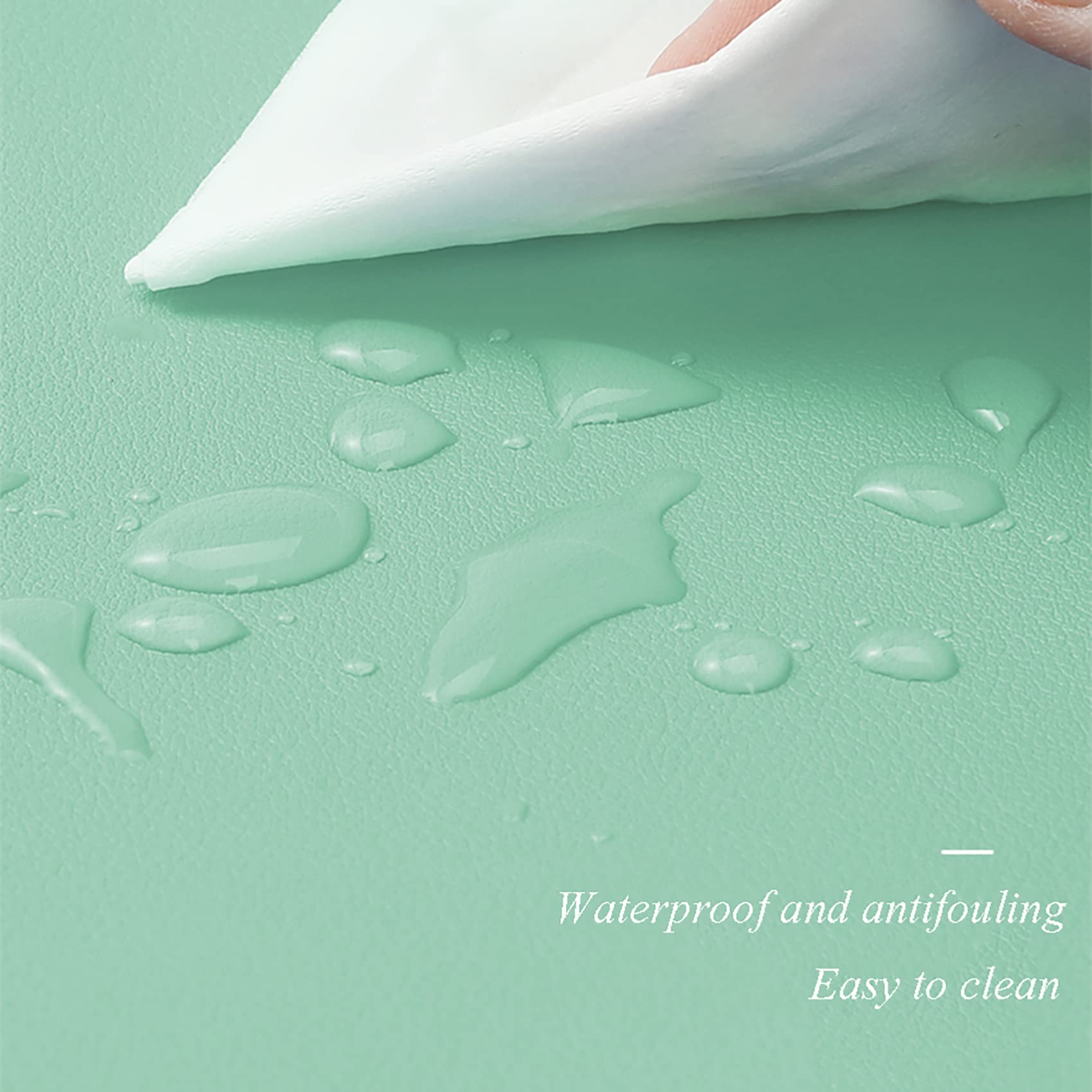 Premium PU Leather Desk Pad - Waterproof Large Mouse Pad & Keyboard Mat (60x30cm/23.6x11.8