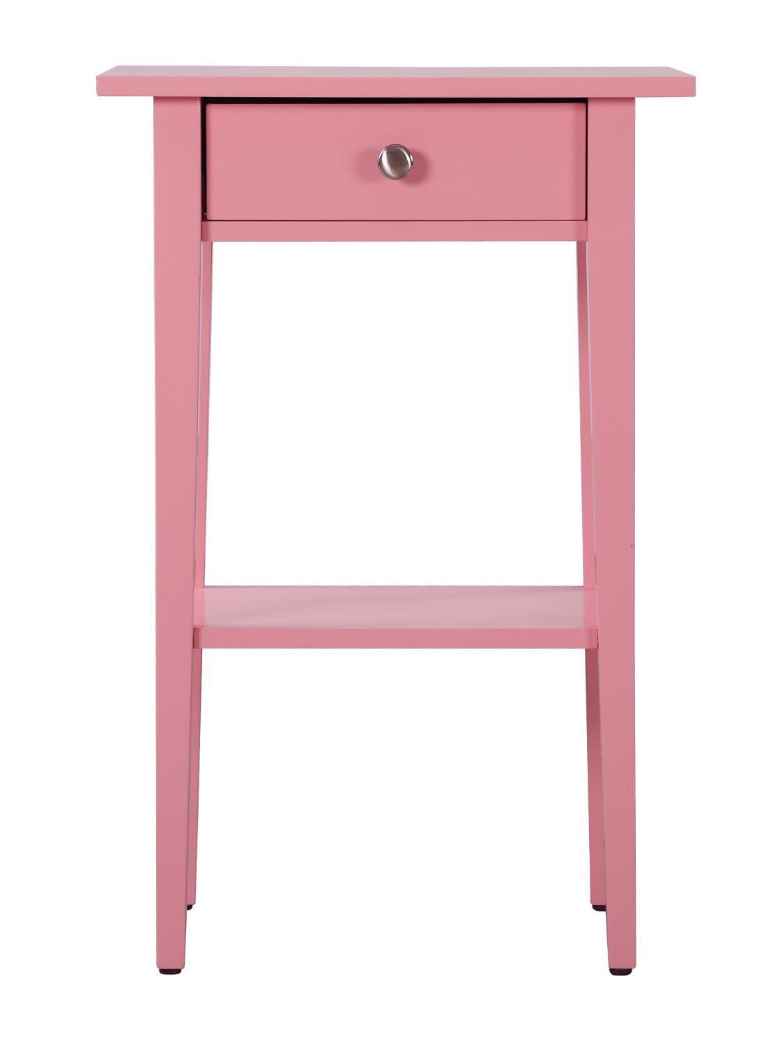 Dalton 1-Drawer Pink Nightstand - 28
