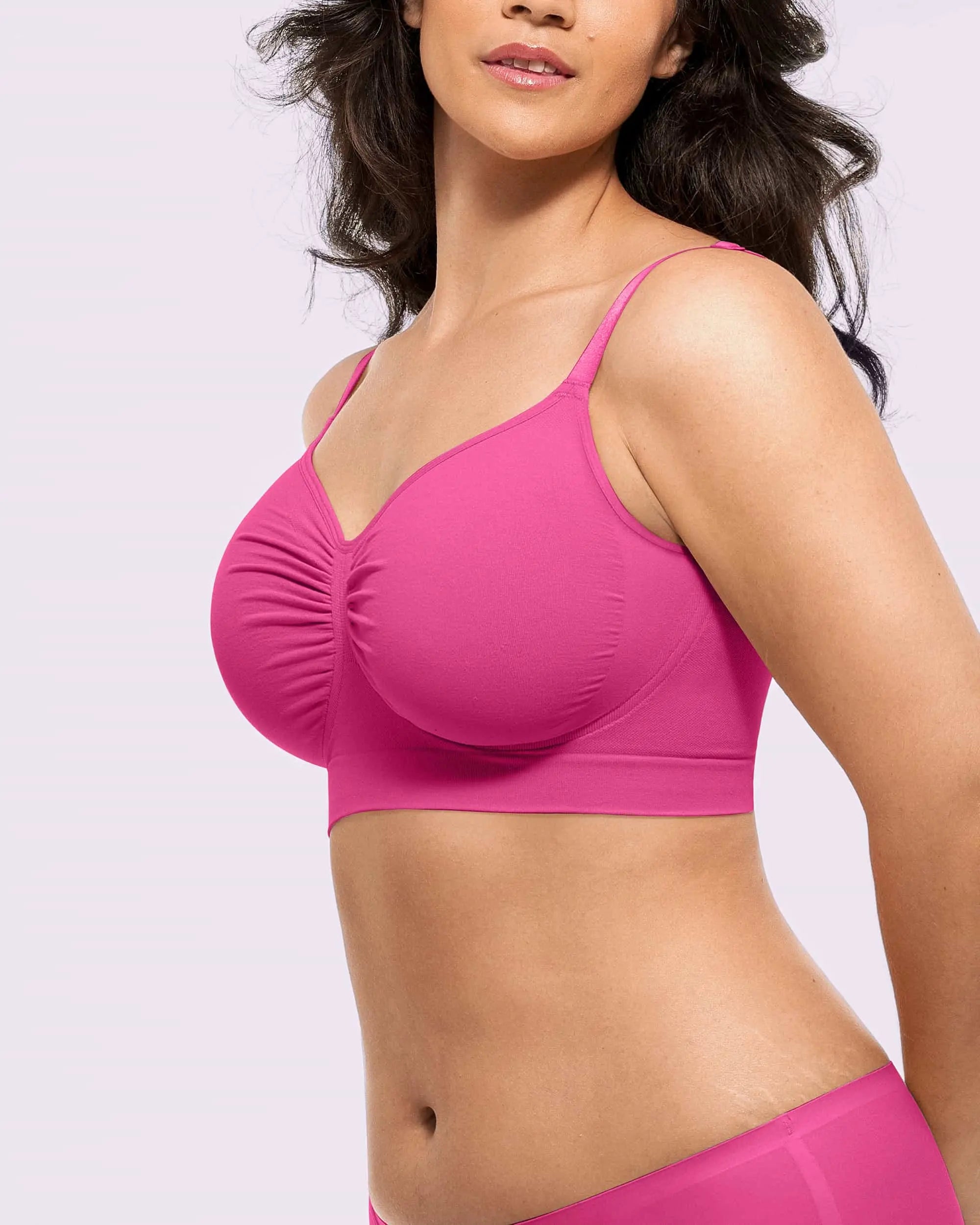 Wireless Comfort Bra - Seamless Unlined Support for Everyday Wear - Perfect for Yoga, Workouts, and Lounge Wear