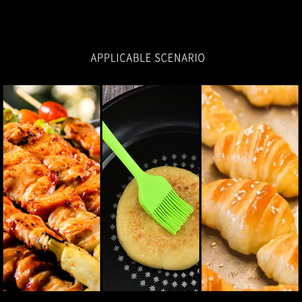 Premium Silicone Basting Brushes Set - 7 PCS Heat-Resistant BBQ, Grill & Baking Brushes for Oil, Sauce, Honey - Non-Stick Pastry & Cooking Tools (Multicolor) - Perfect for Grilling, Barbecuing, Baking & Kitchen Use