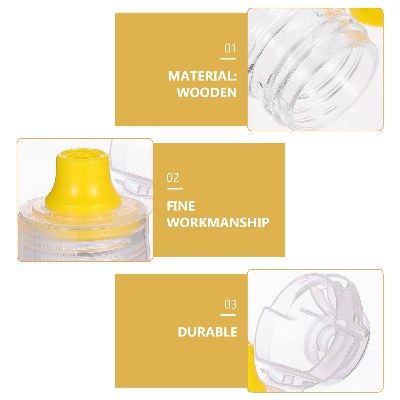 10Pcs Honey Squeeze Bottles - Salad Dressing & Condiment Containers for Kitchen & BBQ