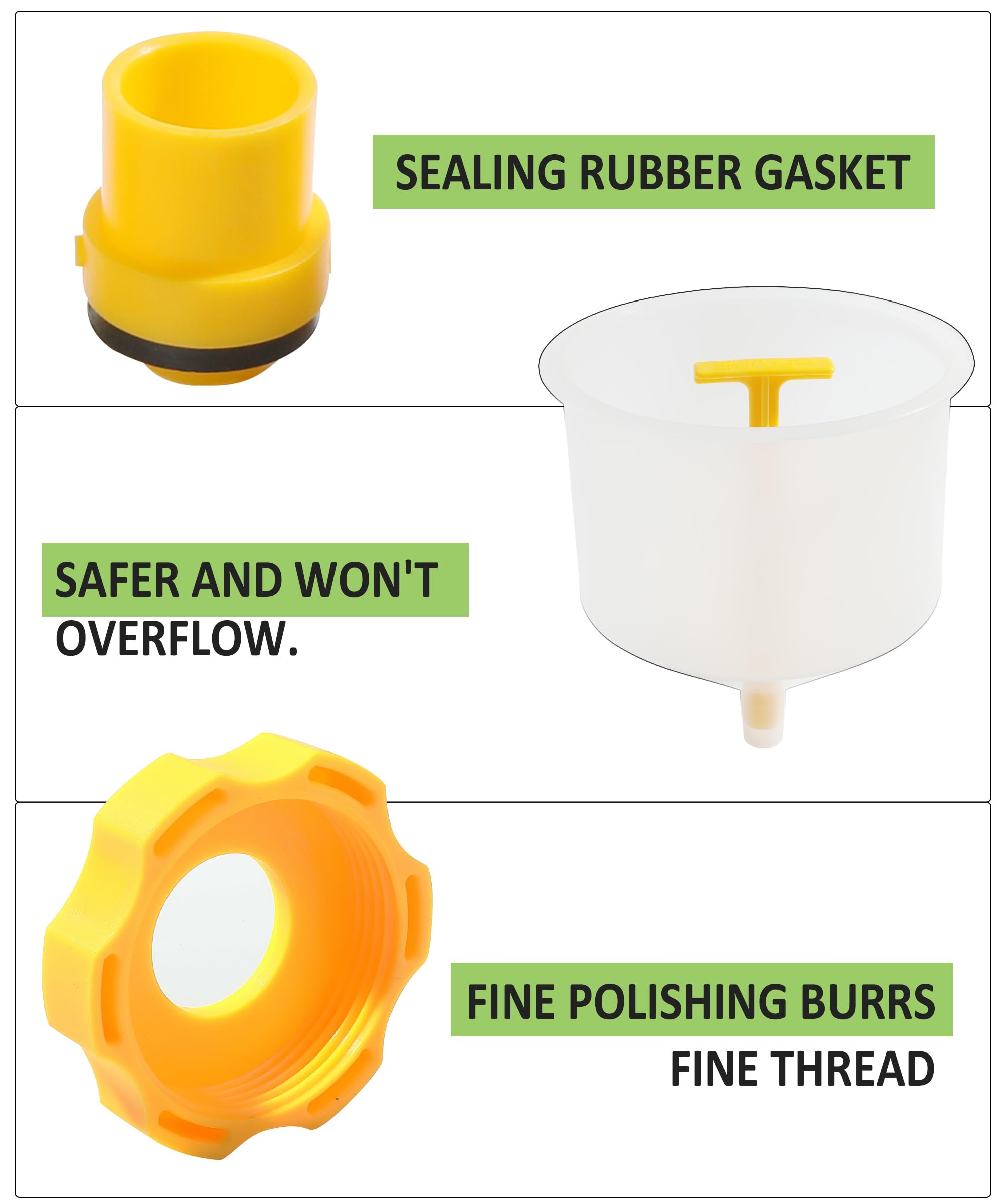 RACOONA Coolant Funnel Kit - No Spill Radiator Flush & Bleeder Kit for Universal Vehicles | Automotive Antifreeze Filling Tool | Perfect for DIY Car Maintenance & Coolant System Service