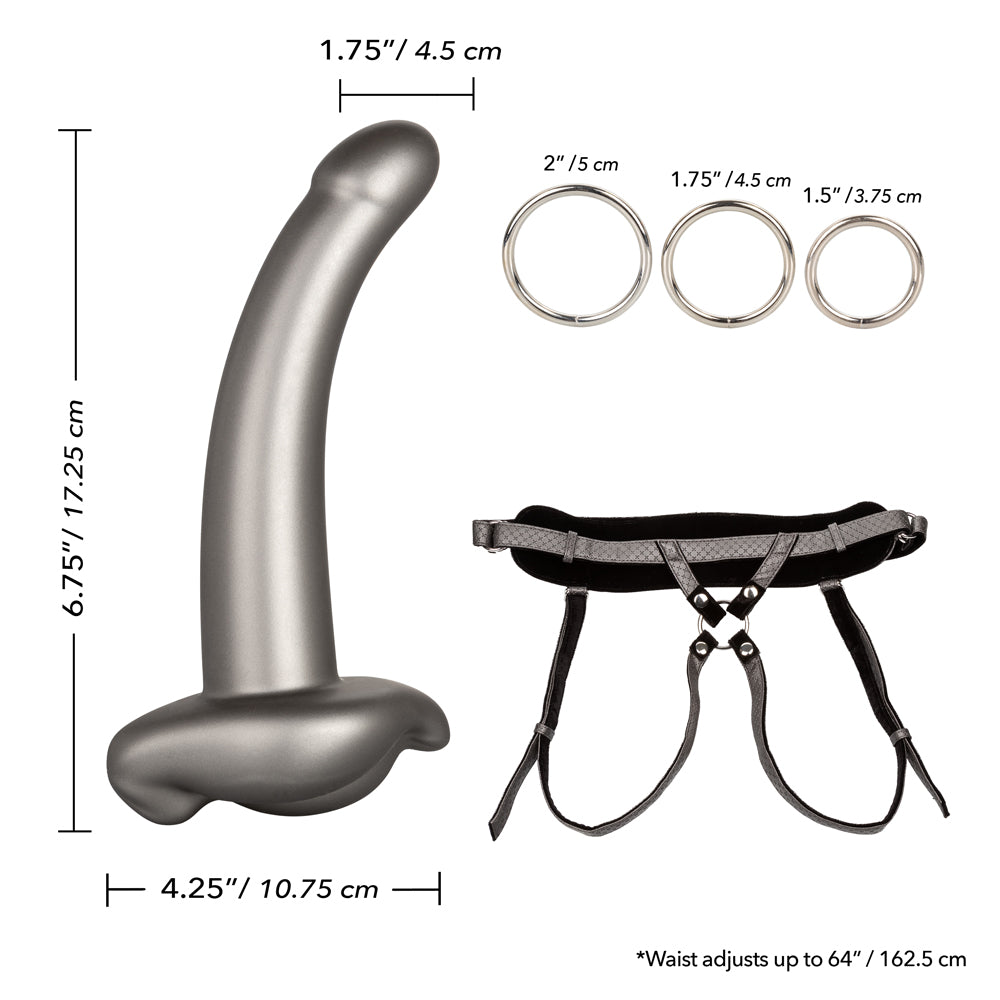 Royal Ultra Soft Strap-On Harness & Dildo Set for Women - Comfortable Adjustable Leather Strap with Realistic Dildo - Perfect for Couples Play, Role Play & LGBTQ+ Intimacy
