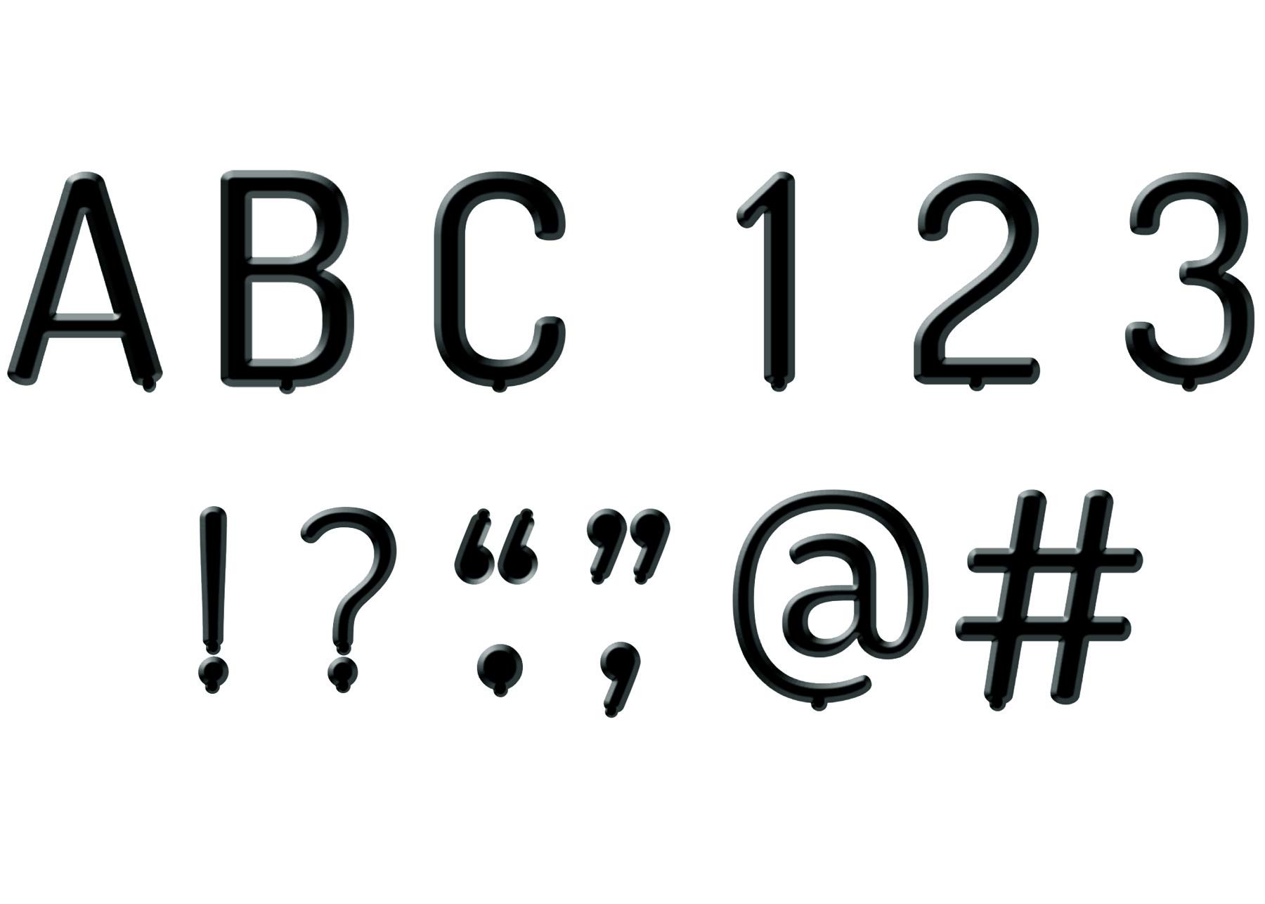 Creative Teaching Press Black Letter Board with 1