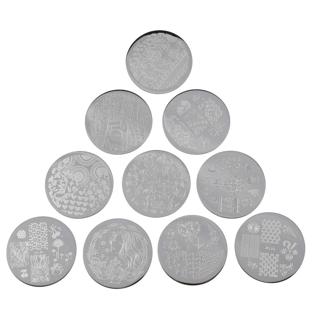 Professional Floral Nail Art Stamping Plates Set - 13Pcs Flower Forest Design Nail Stamp Plates with 2 Stamper & Scraper Tools for DIY Manicure | Perfect for Salon, Home Nail Art & Gift Giving