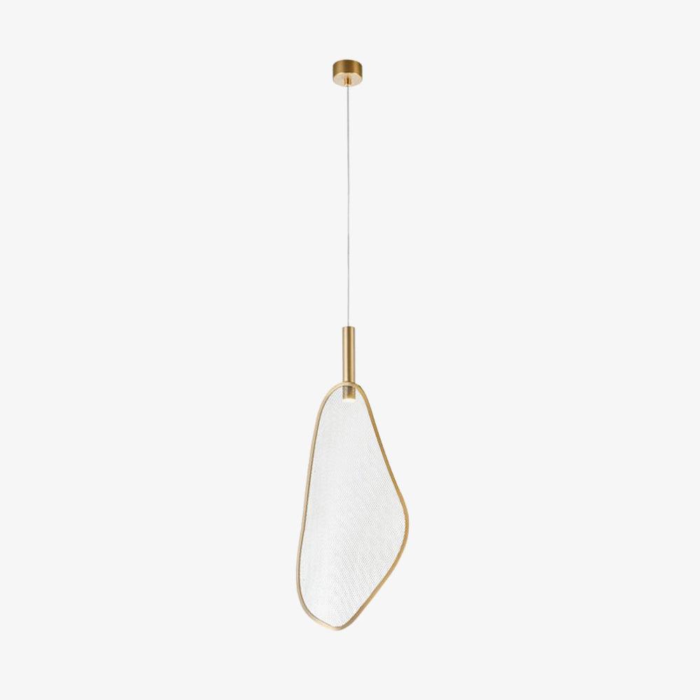 Modern Fan Shape Pendant Light - Sleek Ceiling Lighting Fixture for Dining Room, Kitchen, Bedroom & Living Room Decor