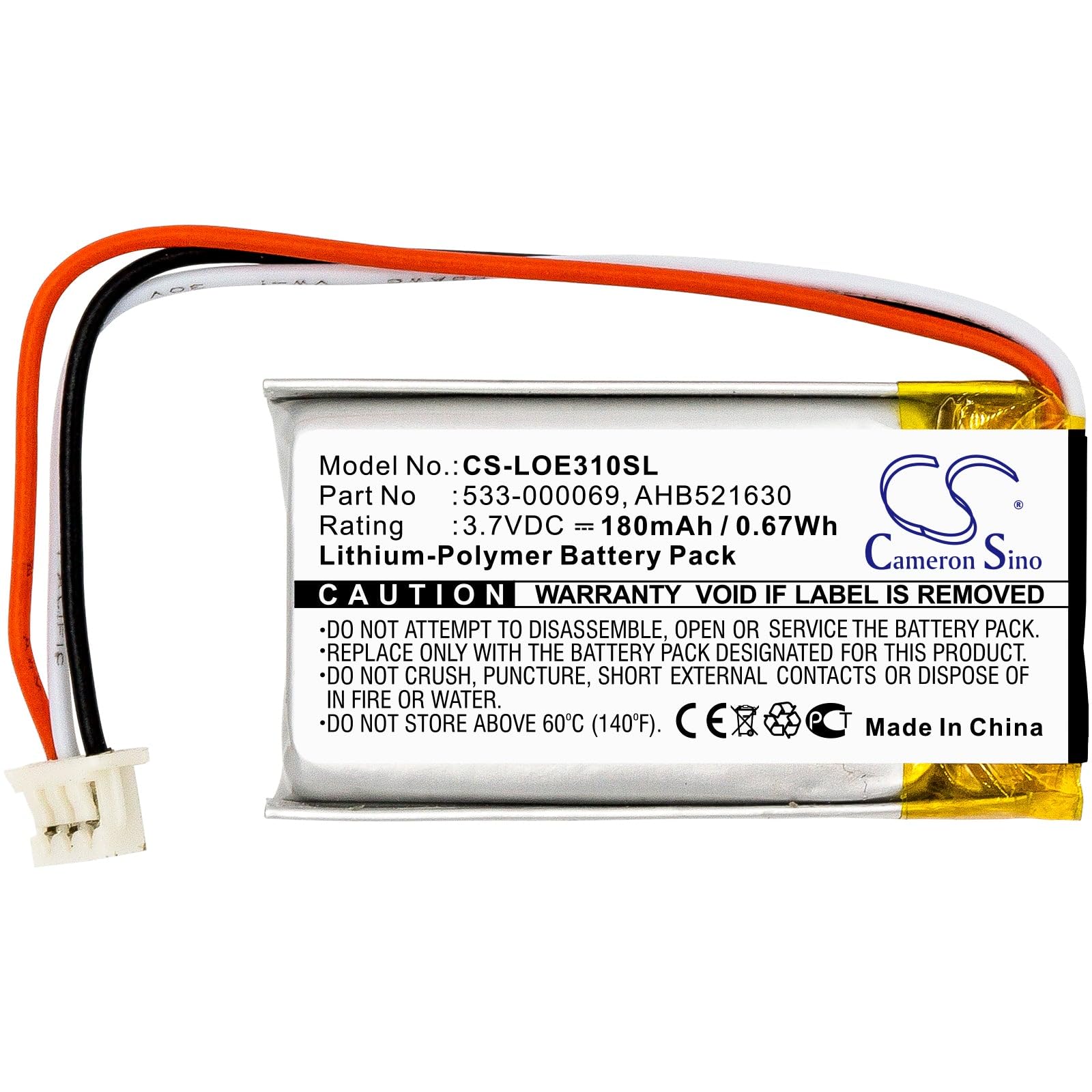 VINTRONS Replacement Battery for Logitech Wireless Headset H600, UE310, UE3500, UE4500 - Compatible with Logitech Headsets - Long-Lasting Power for Work, Gaming & Video Calls