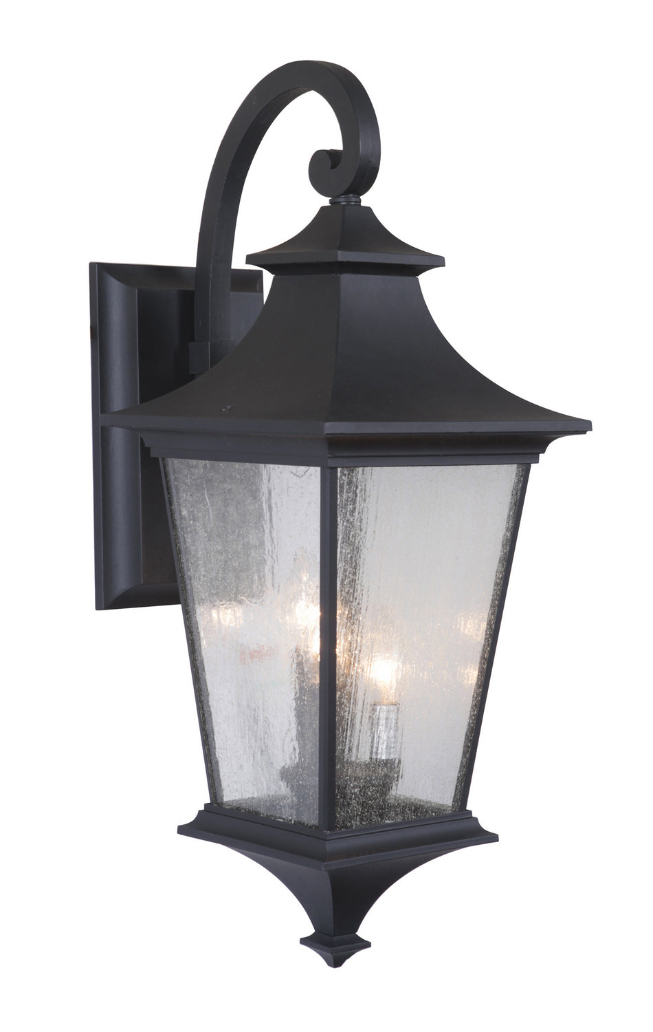 Argent Three Light Wall Mount in Midnight - Modern Black Wall Sconce for Bedroom, Living Room & Hallway Lighting