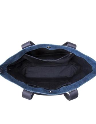 Coach Denim Tote Bag with Horse and Carriage Design - Stylish Women's Shoulder Bag for Work, Travel & Everyday Use