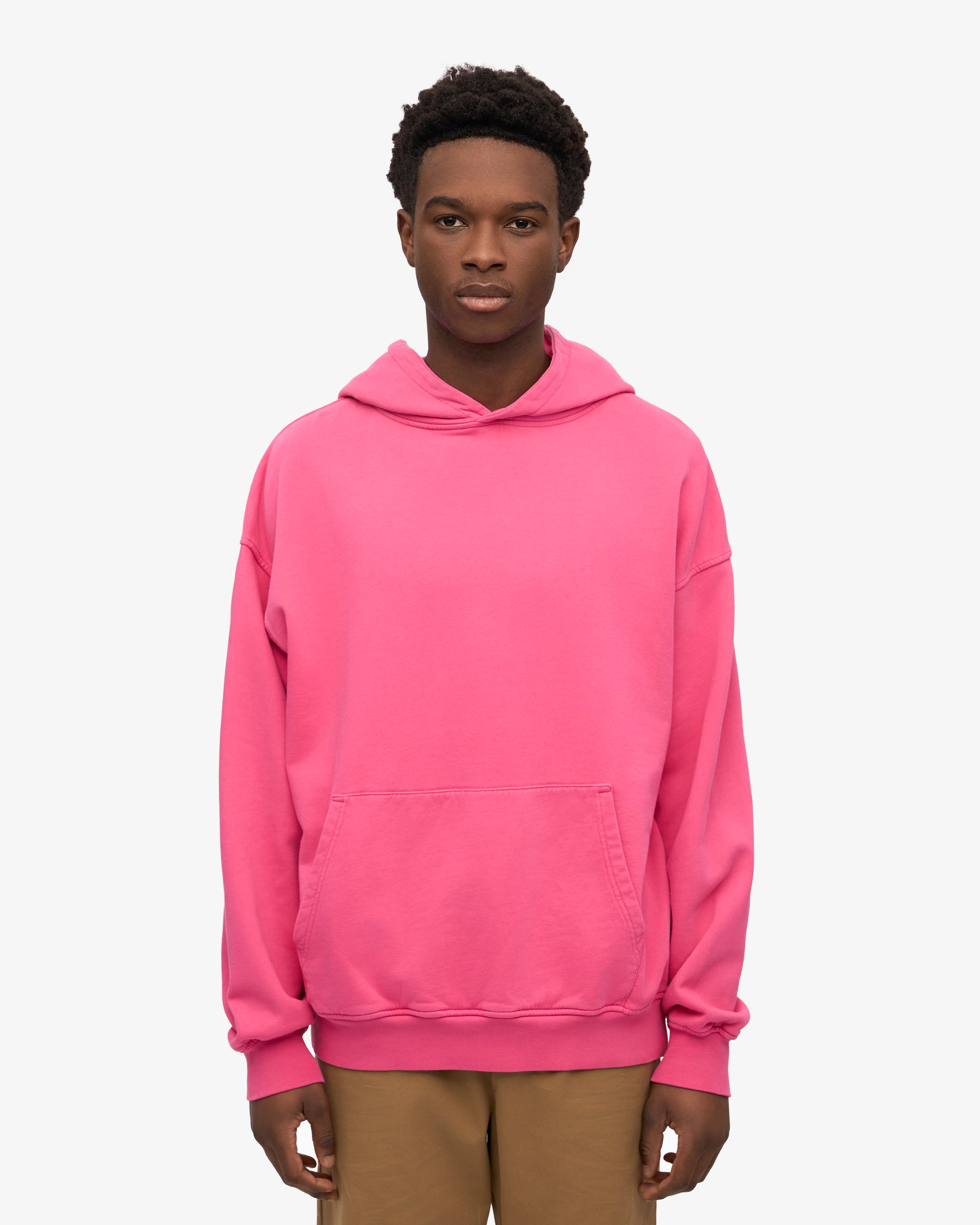 Organic Oversized Hoodie - Bubblegum Pink | Soft & Cozy Pullover Sweatshirt for Women | Perfect for Casual Wear, Lounging & Street Style Fashion
