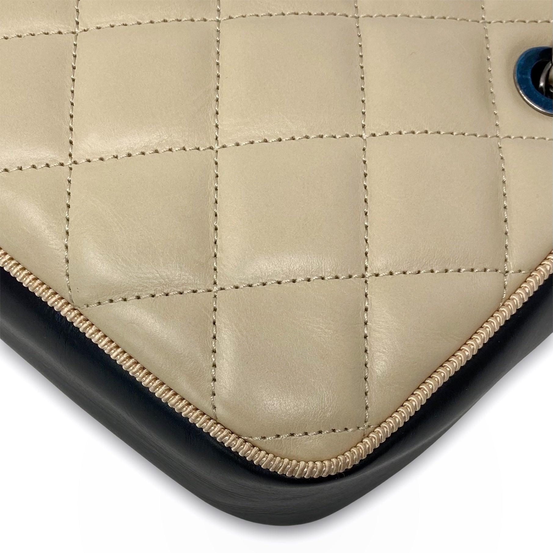 Chanel Beige Calfskin Small Ballerina Camera Crossbody Bag - Perfect for Date Night & Evening Events