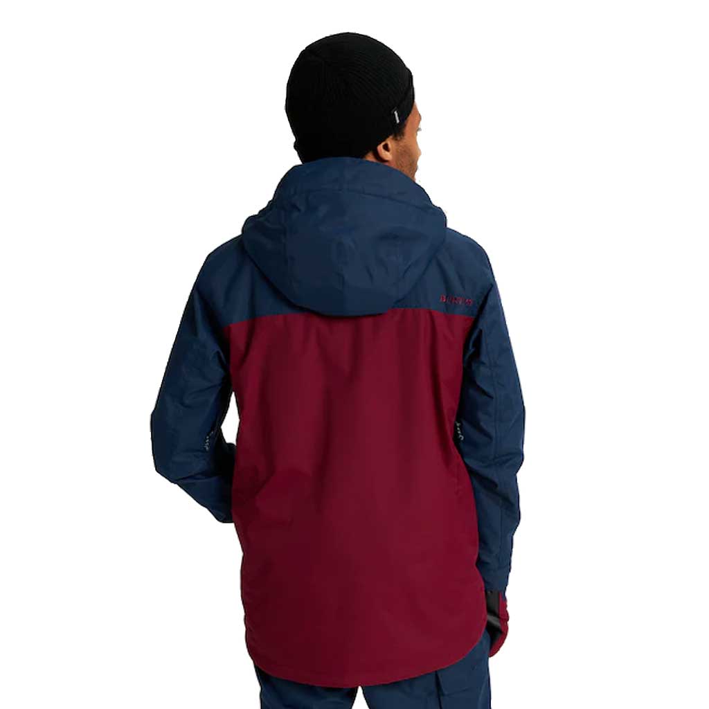 Burton 21/22 Covert Jacket - Waterproof Snowboard Jacket for Men & Women | Dress Blue/Mulled Berry | Ideal for Skiing, Snowboarding & Winter Outdoor Activities