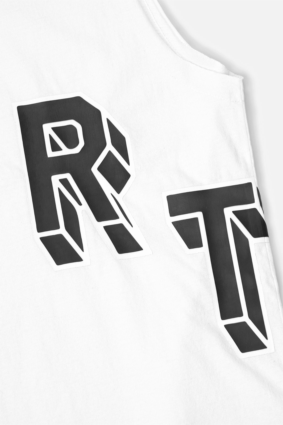 Men's Muscle Fit White Collegiate T-Shirt - Gym Workout & Casual Streetwear Style