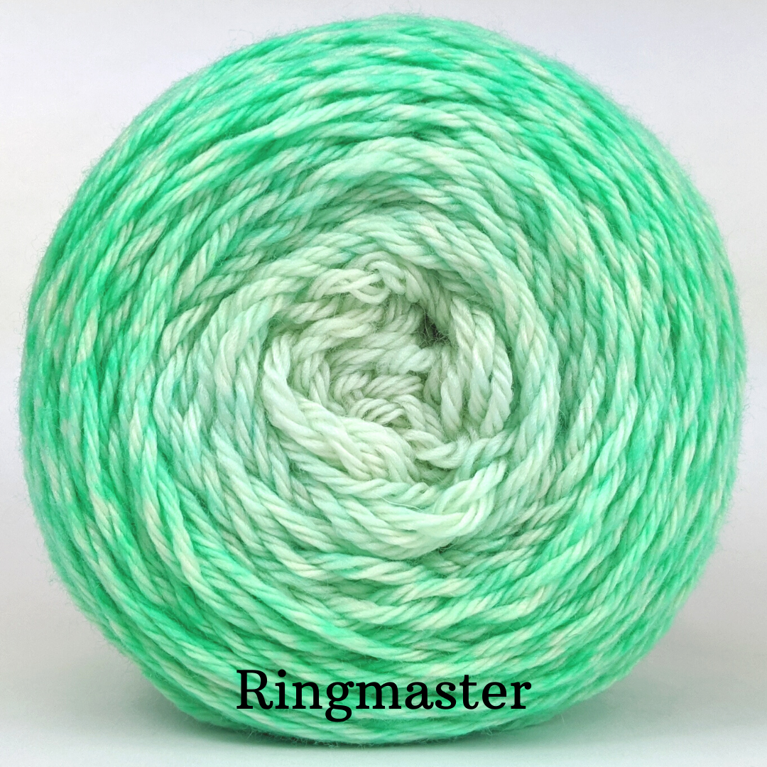 Knitcircus Yarns Mint Condition Gradient Yarn - Premium Hand-Dyed Ready to Ship - Perfect for Knitting, Crochet & DIY Craft Projects